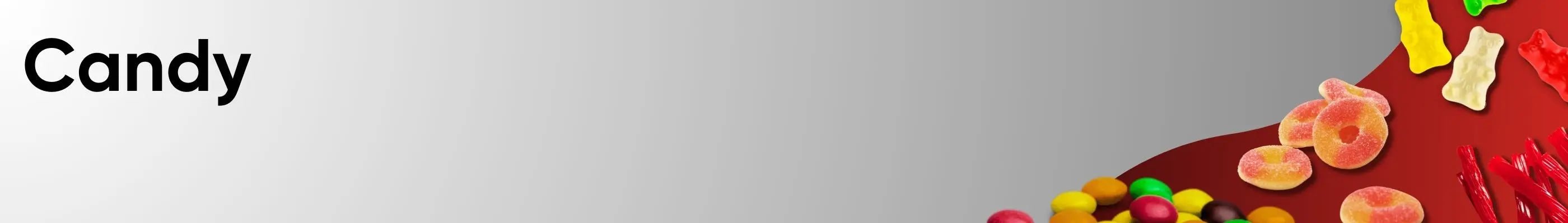 Colorful candies including chocolates, gummies, hard candies, and lollipops in clear jars and packaging, arranged on a store display, with a variety of shapes, sizes, and flavors to satisfy a sweet tooth. | Flipcost.com