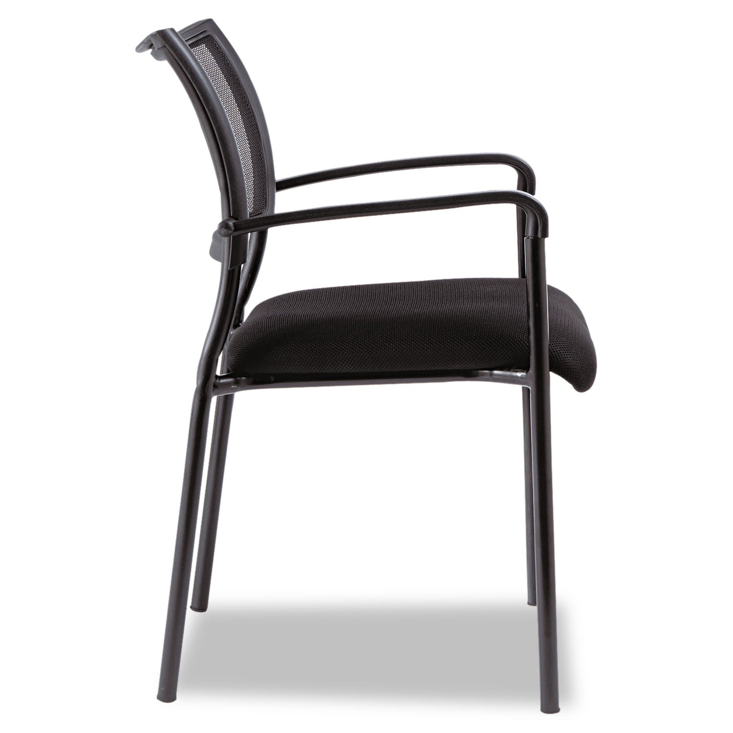 Alera® Alera Eikon Series Stacking Mesh Guest Chair, 20.86" x 24.01" x 33.07", Black Seat, Black Back, Black Base, 2/Carton