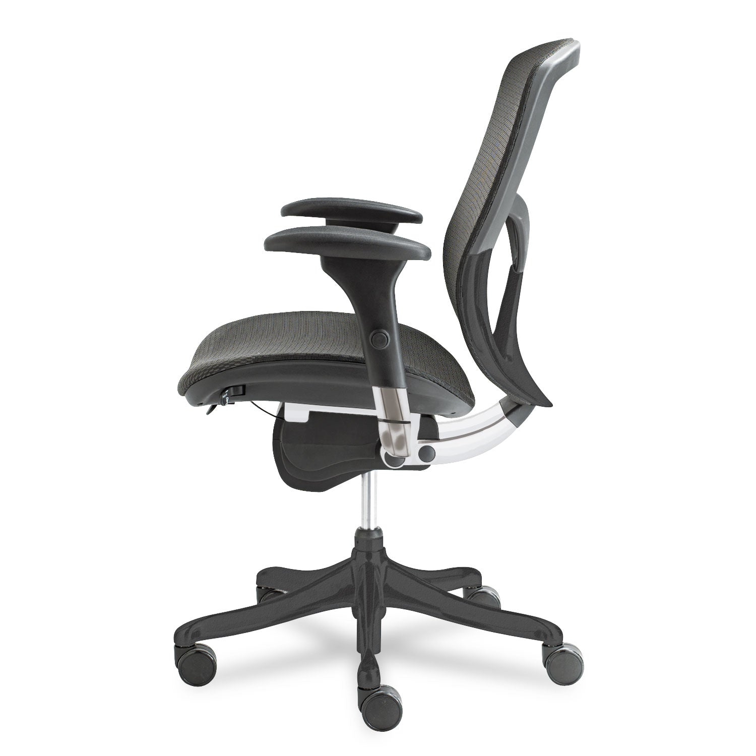 Alera® Alera Eq Series Ergonomic Multifunction Mid-Back Mesh Chair, Supports Up To 250 Lb, Black