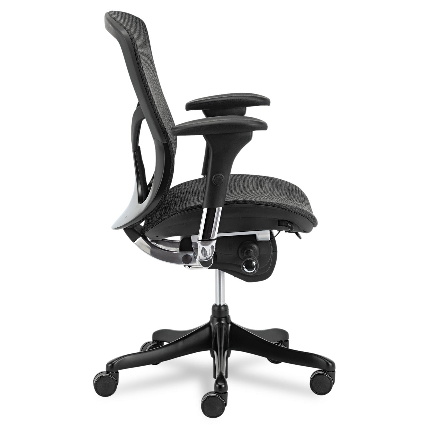 Alera® Alera Eq Series Ergonomic Multifunction Mid-Back Mesh Chair, Supports Up To 250 Lb, Black