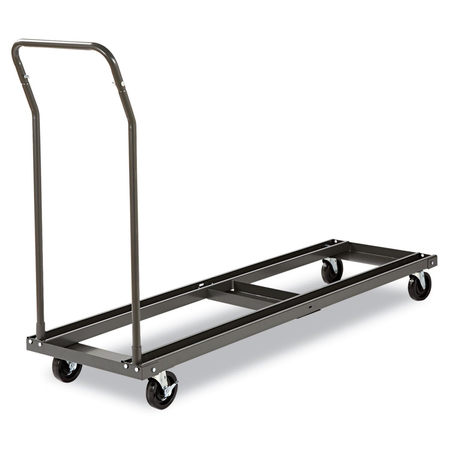 Alera® Chair/Table Cart, Metal, 600 lb Capacity, 20.86" x 50.78" to 72.04" x 43.3", Black