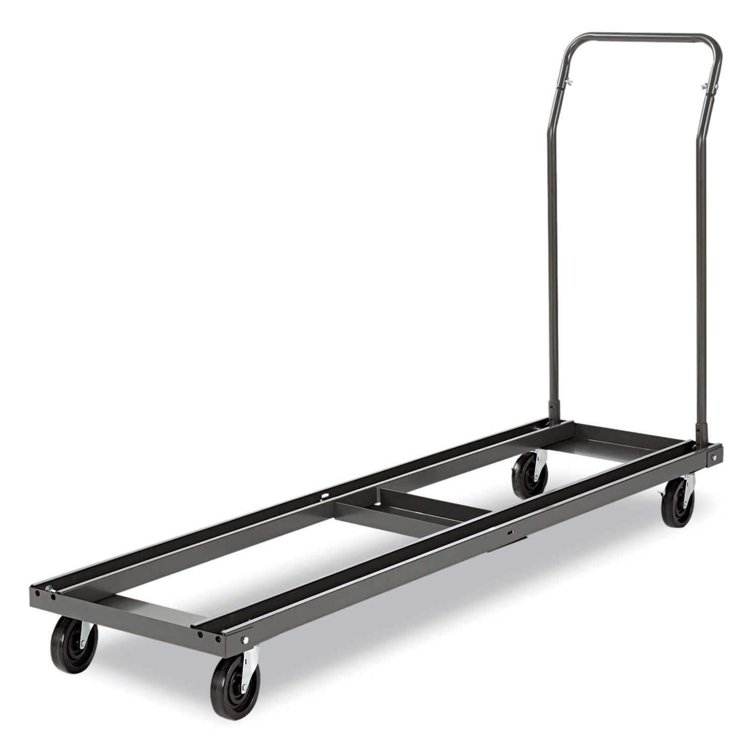 Alera® Chair/Table Cart, Metal, 600 lb Capacity, 20.86" x 50.78" to 72.04" x 43.3", Black