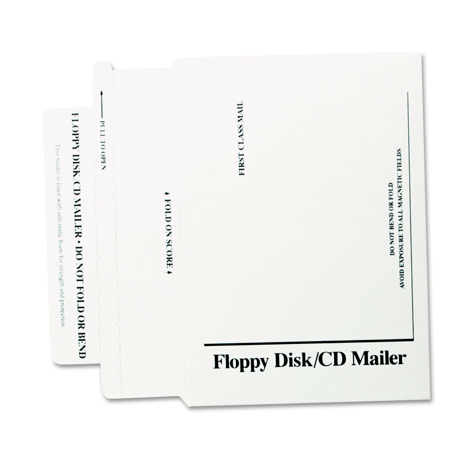 Quality Park™ Disk/CD Foam-Lined Mailers for CDs/DVDs, Square Flap, Redi-Strip Adhesive Closure, 8.5 x 6, White, 25/Box