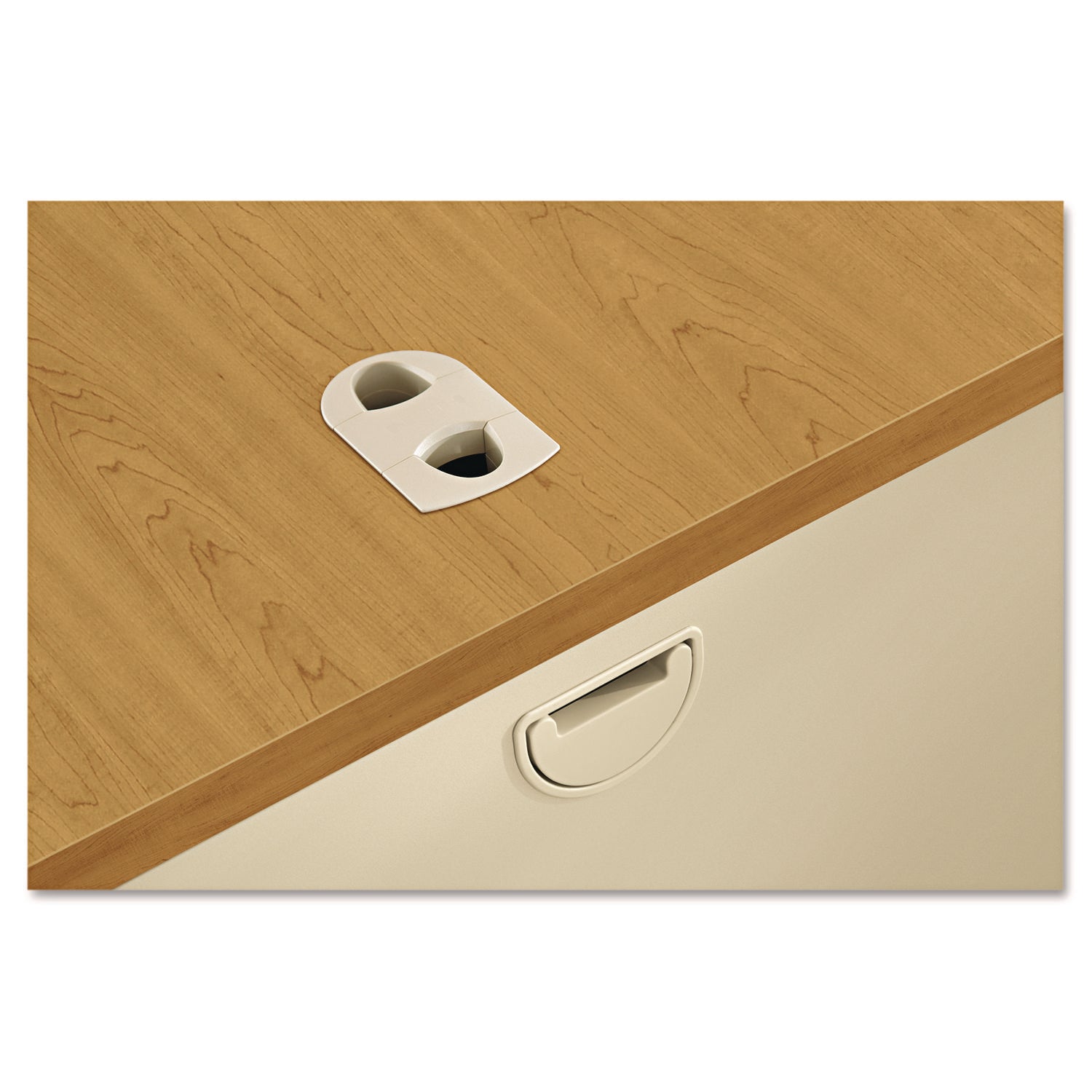 HON® 38000 Series Double Pedestal Desk, 72" X 36" X 29.5", Harvest/putty