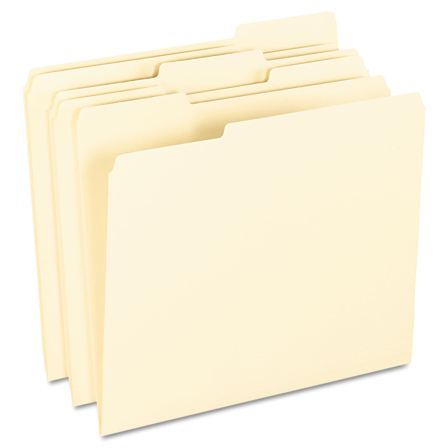 Pendaflex® SmartShield Top Tab File Folders, 1/3-Cut Tabs: Assorted, Letter Size, Manila, 100/Box
