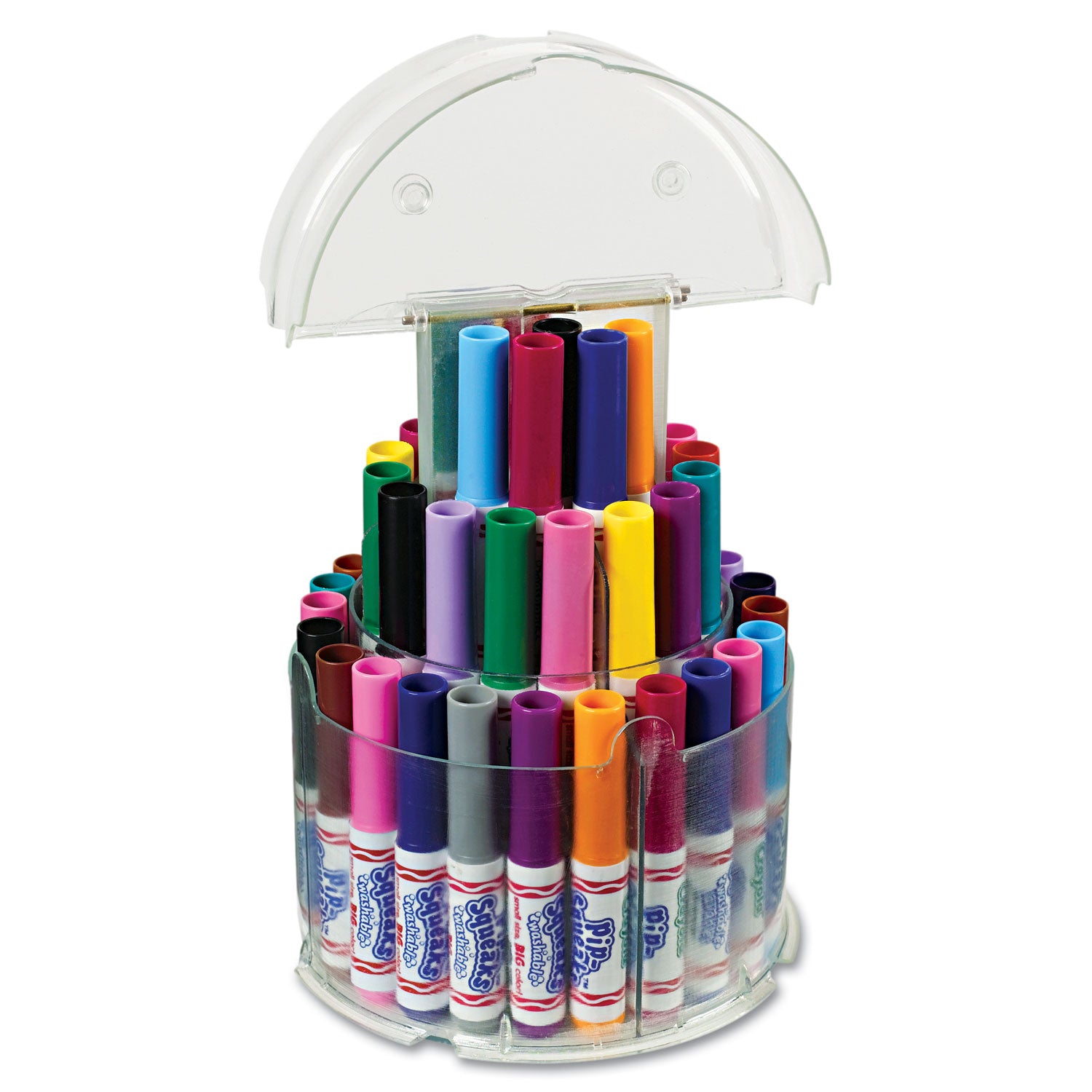 Crayola® Pip-Squeaks Telescoping Marker Tower, Medium Bullet Tip, Assorted Colors, 50/pack