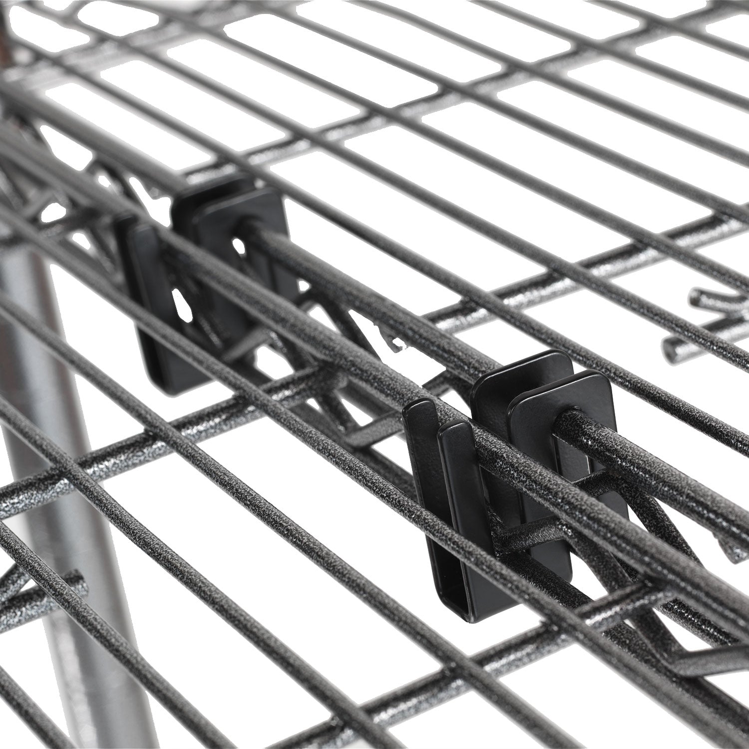 Alera® Wire Shelving S Hooks, Metal, Black, 4 Hooks/pack