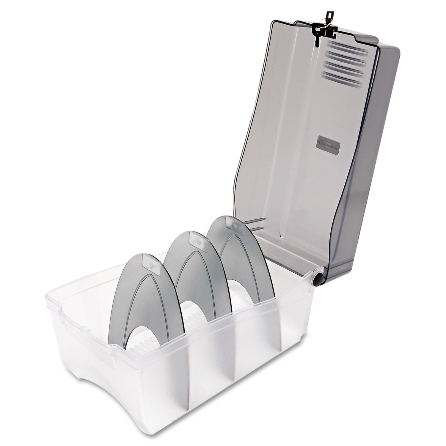 Innovera® Cd/dvd Storage Case, Holds 150 Discs, Clear/smoke