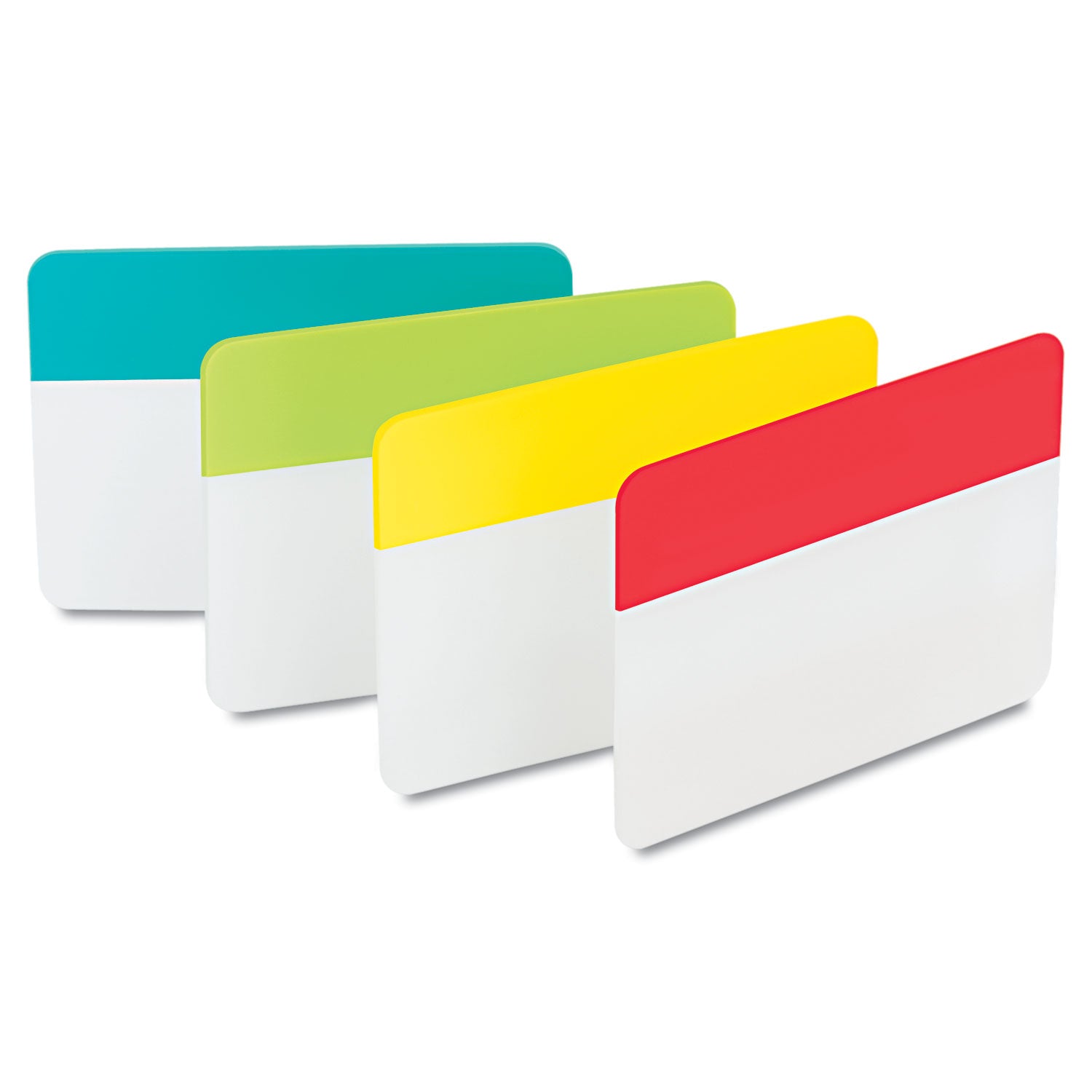 Post-it® Tabs Solid Color Tabs, 1/5-Cut, Assorted Colors, 2" Wide, 24/Pack