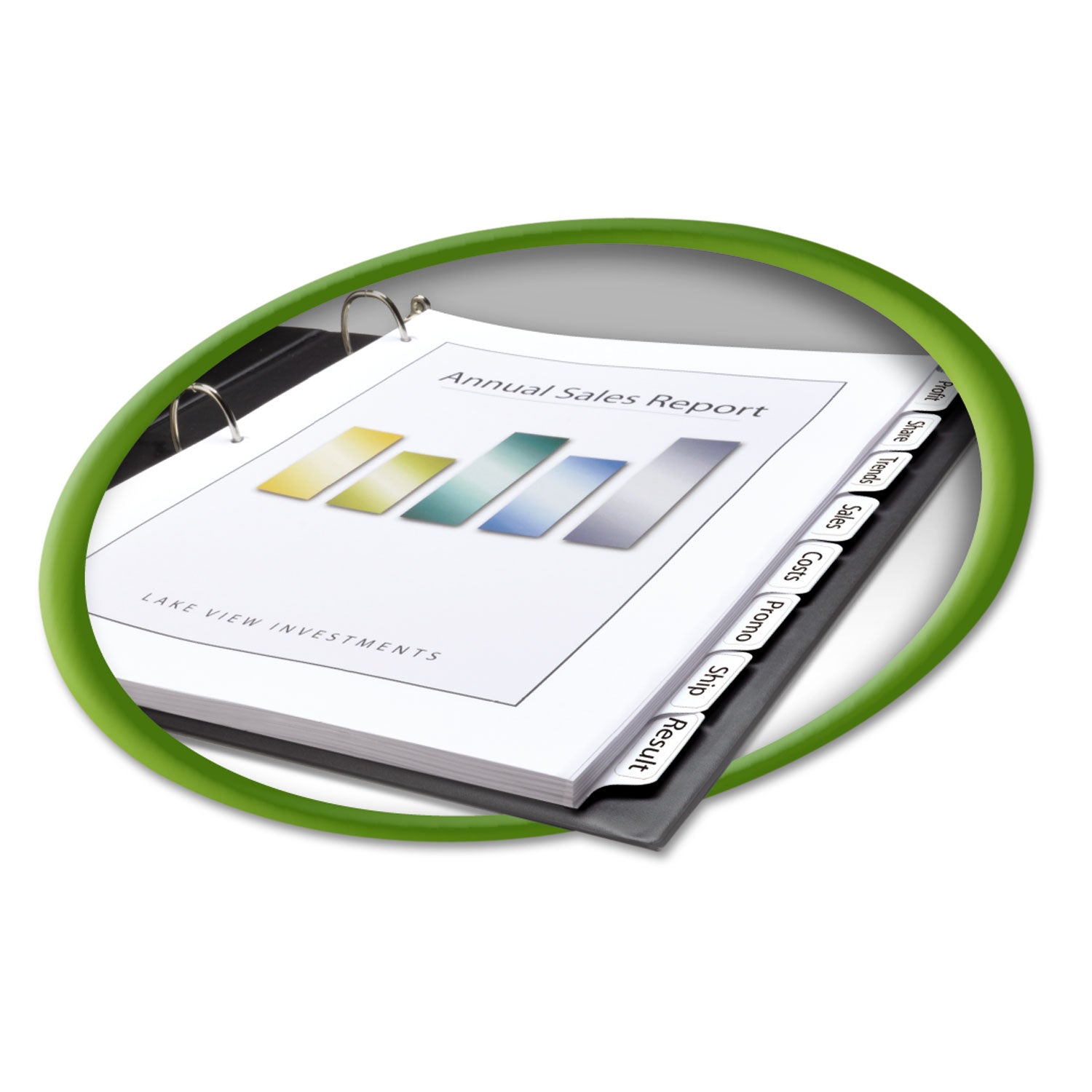 Avery® Index Maker Ecofriendly Print And Apply Clear Label Dividers With White Tabs, 8-Tab, 11 X 8.5, White, 5 Sets