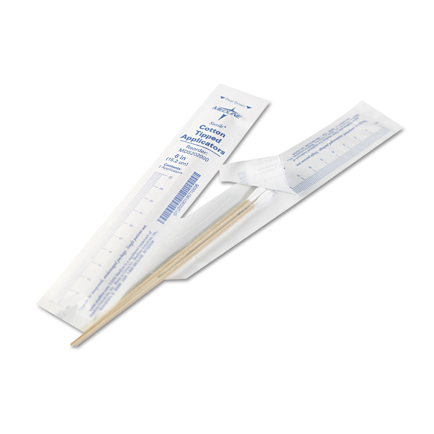 Medline Cotton-Tipped Applicators, 6", 100 Applicators/box