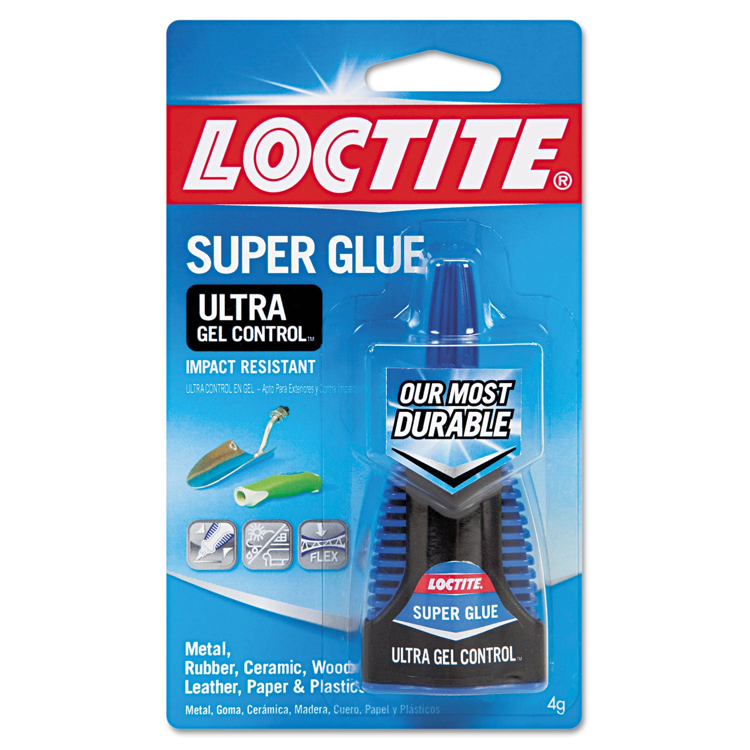 Loctite® Ultra Gel Control Super Glue, 0.14 Oz, Dries Clear