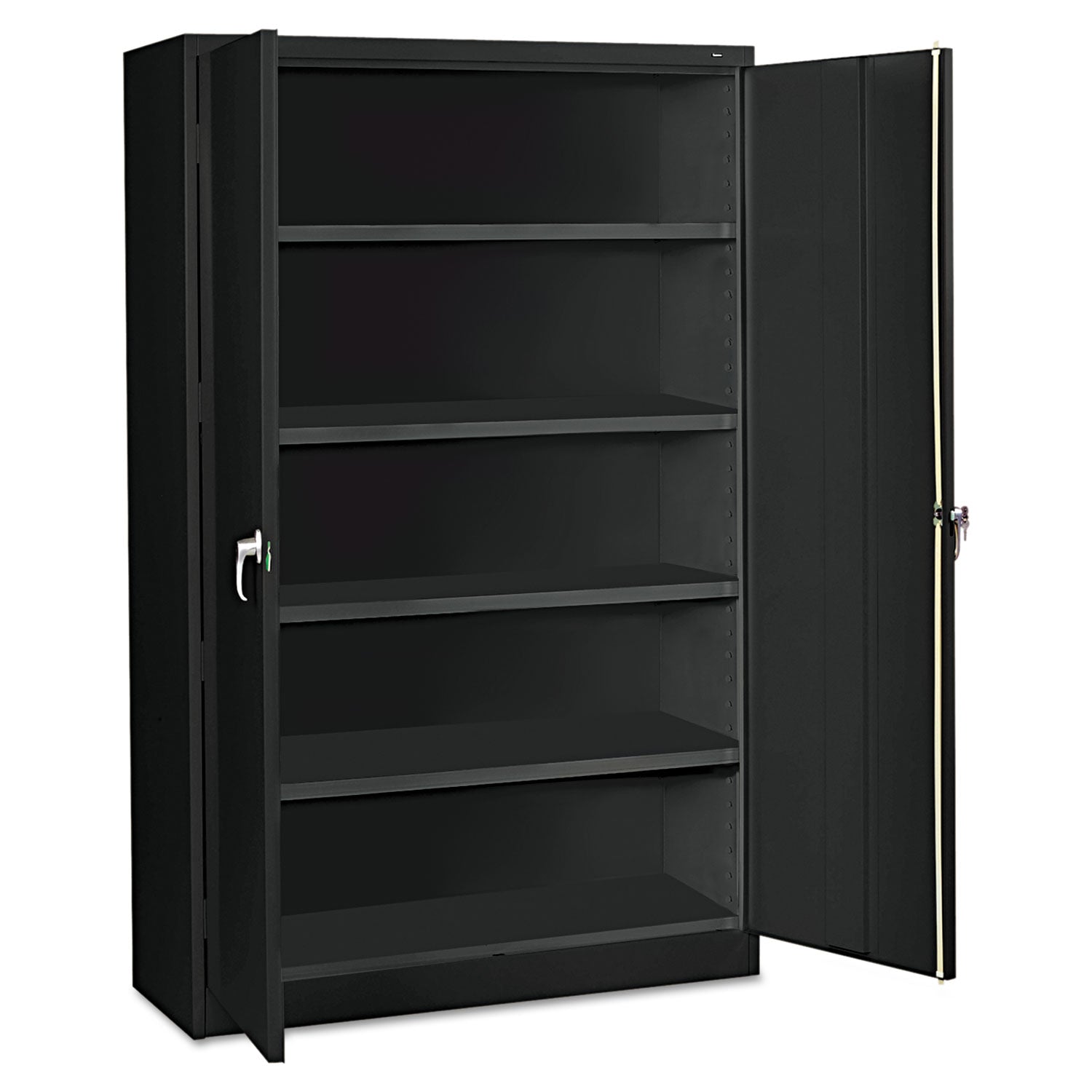 Tennsco Assembled Jumbo Steel Storage Cabinet, 48w X 24d X 78h, Black