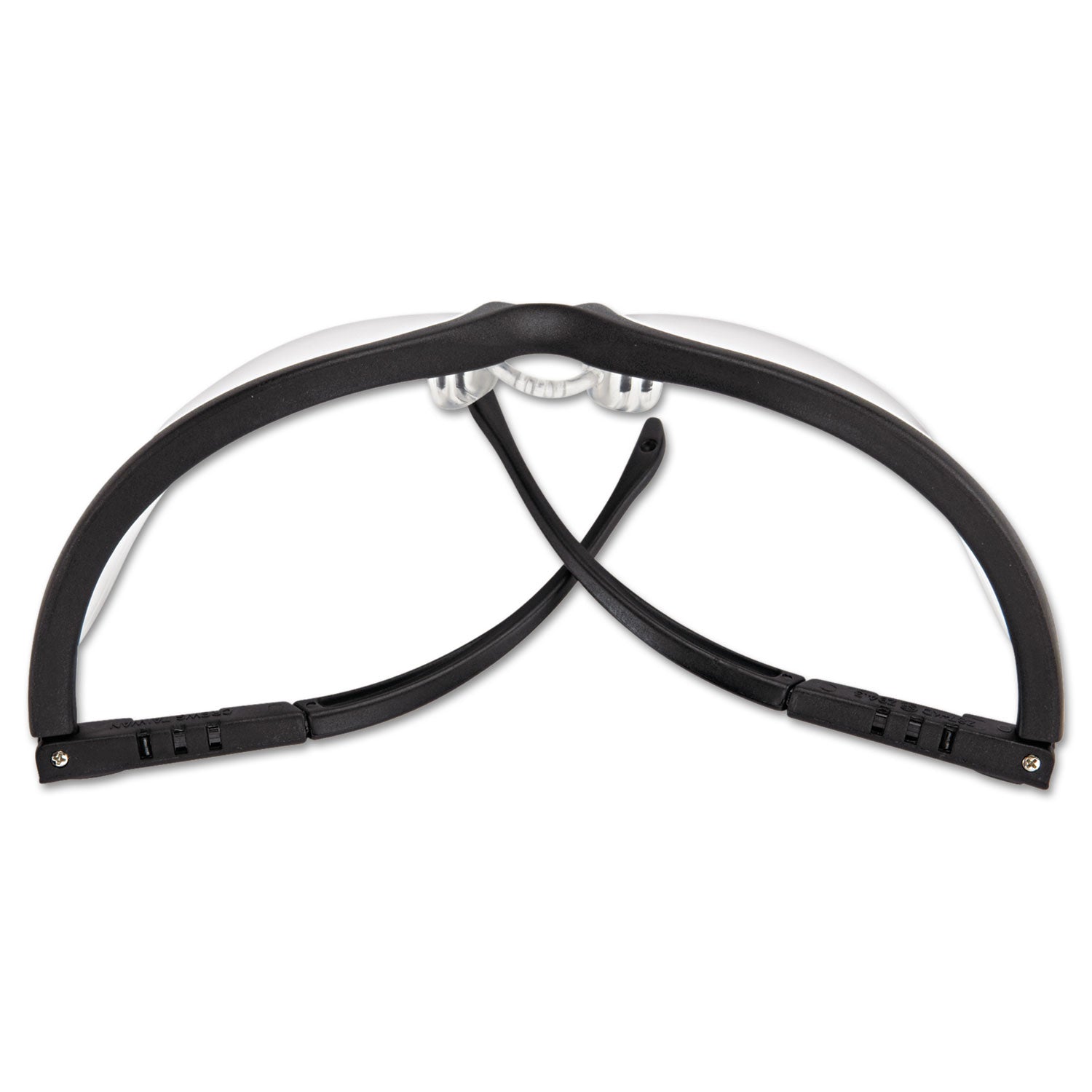 MCR™ Safety Klondike Safety Glasses, Matte Black Frame, Clear Lens