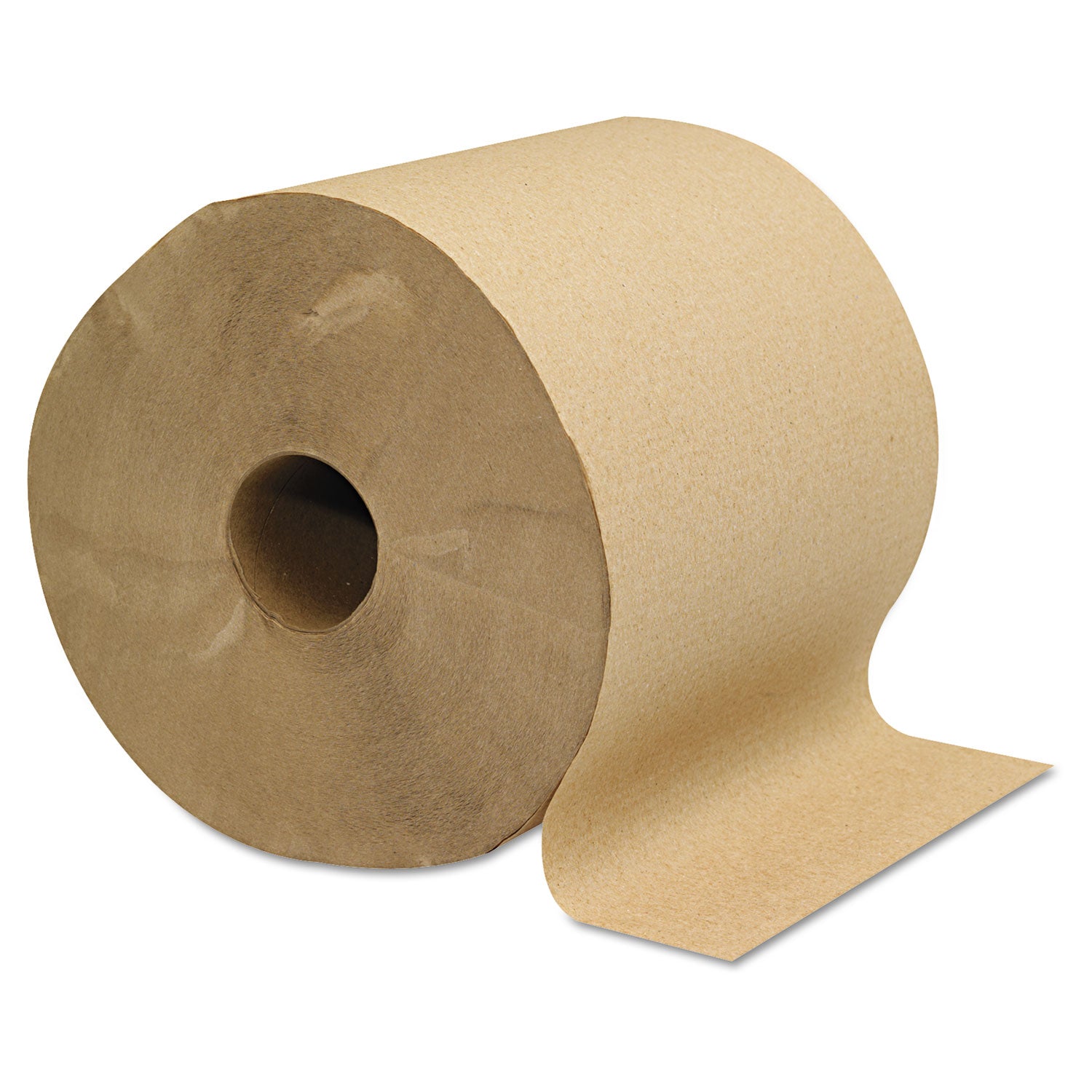 GEN Hardwound Roll Towels, 1-Ply, 8" x 800 ft, Brown, 6 Rolls/Carton