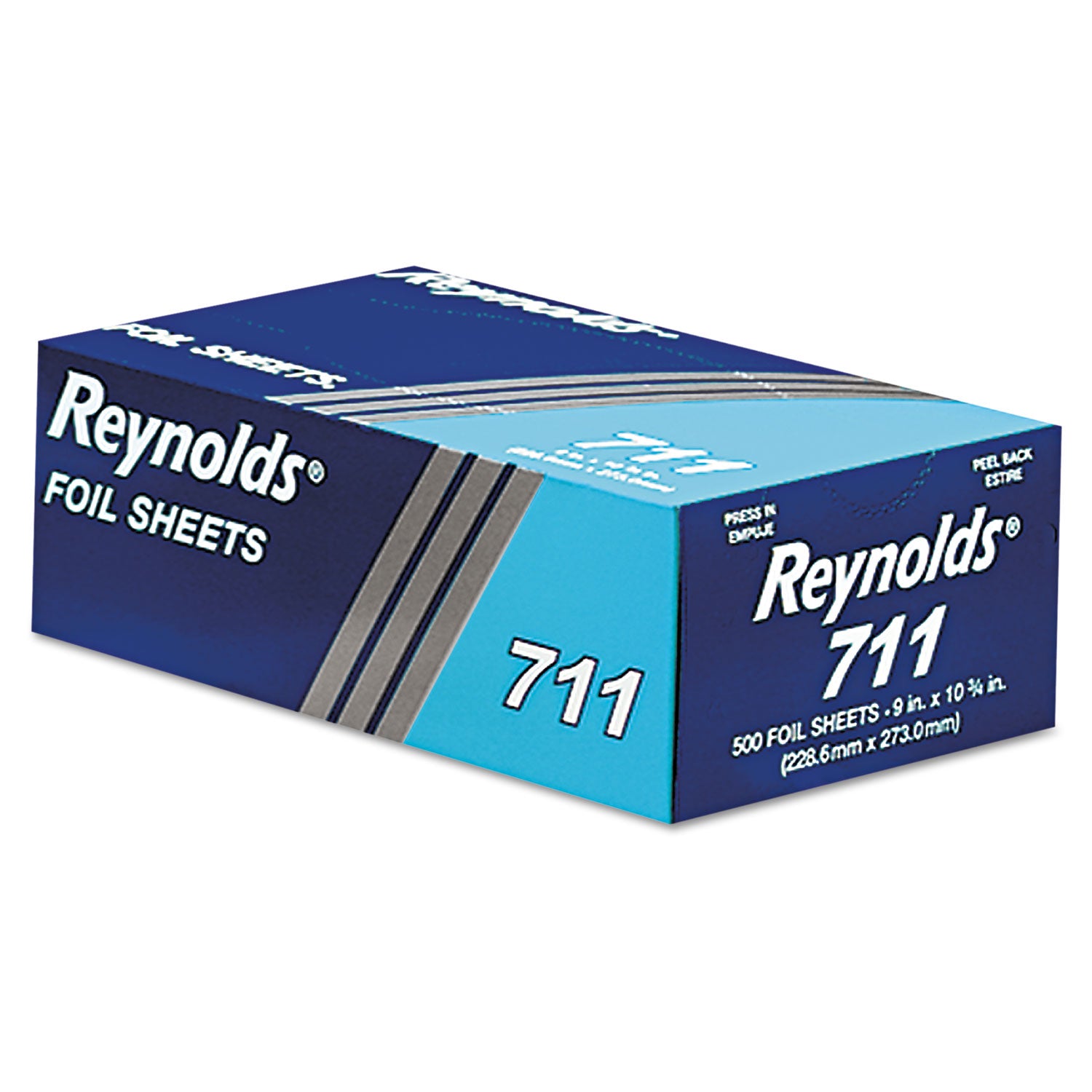 Pop-Up Interfolded Aluminum Foil Sheets, 9 x 10.75, 500 Sheets/Box, 6 Boxes/Carton