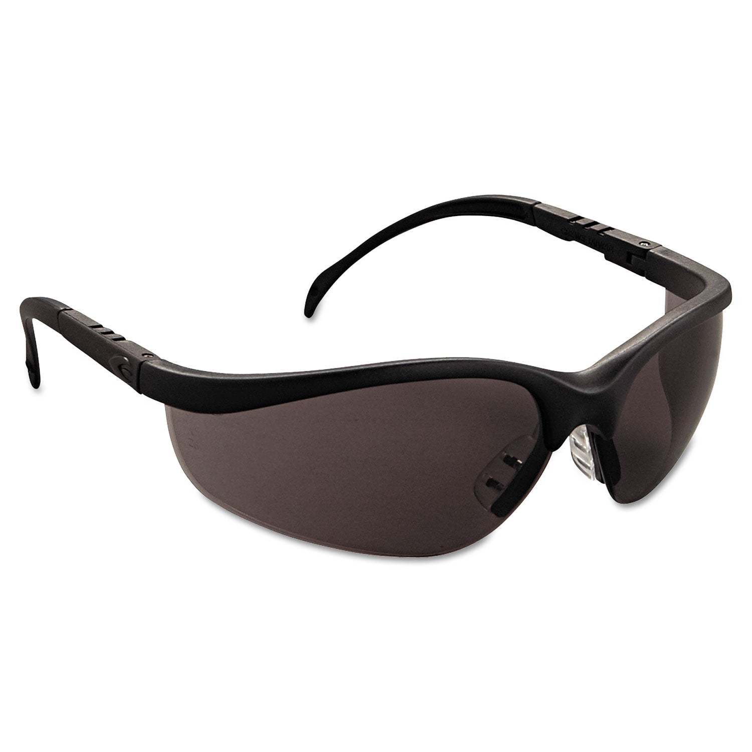 MCR™ Safety Klondike Safety Glasses, Matte Black Frame, Gray Lens, 12/Box