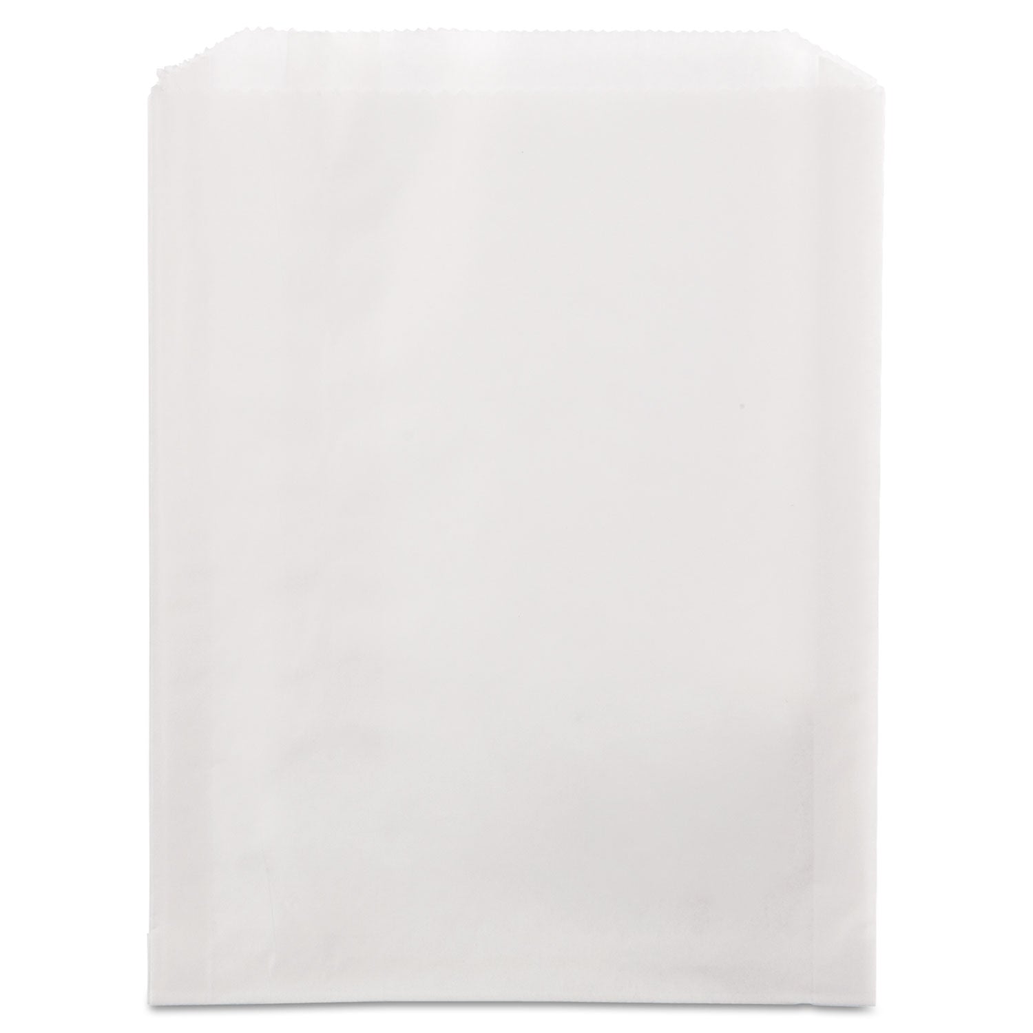 Bagcraft Grease-Resistant Single-Serve Bags, 6.5" x 1" x 8", White, 2,000/Carton