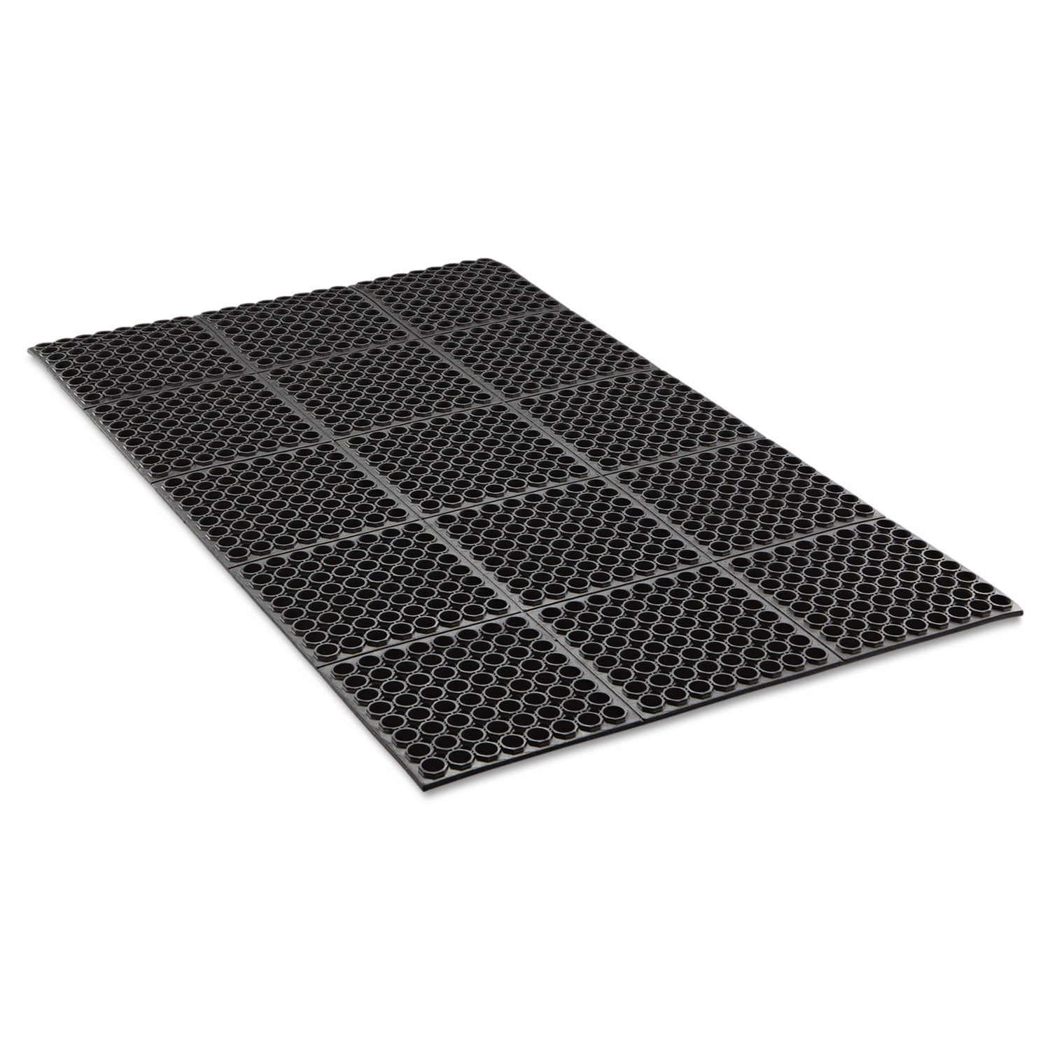 Crown Safewalk Heavy-Duty Anti-Fatigue Drainage Mat, General Purpose, 36 X 60, Black