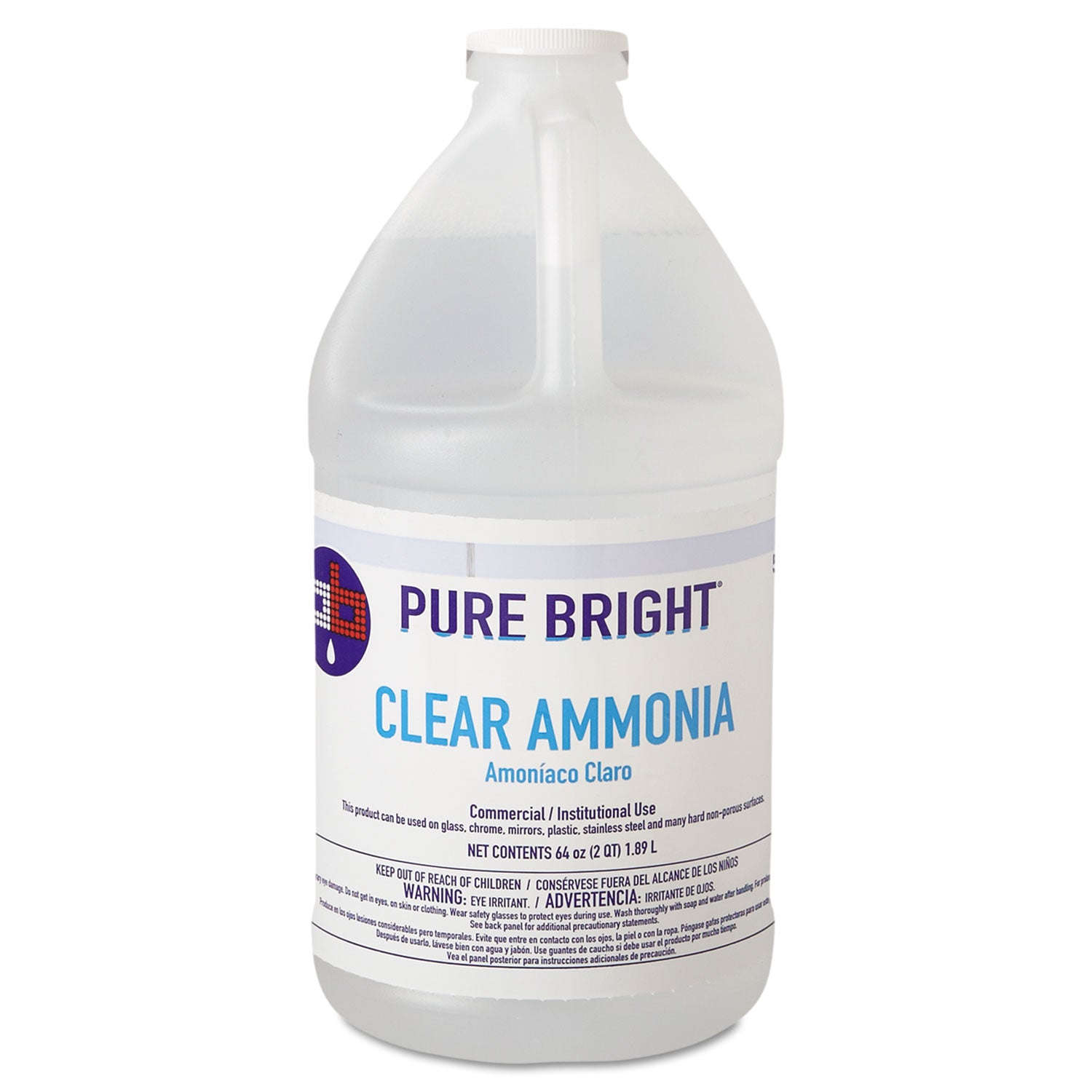 Pure Bright® Clear Ammonia, 64 Oz Bottle, 8/carton