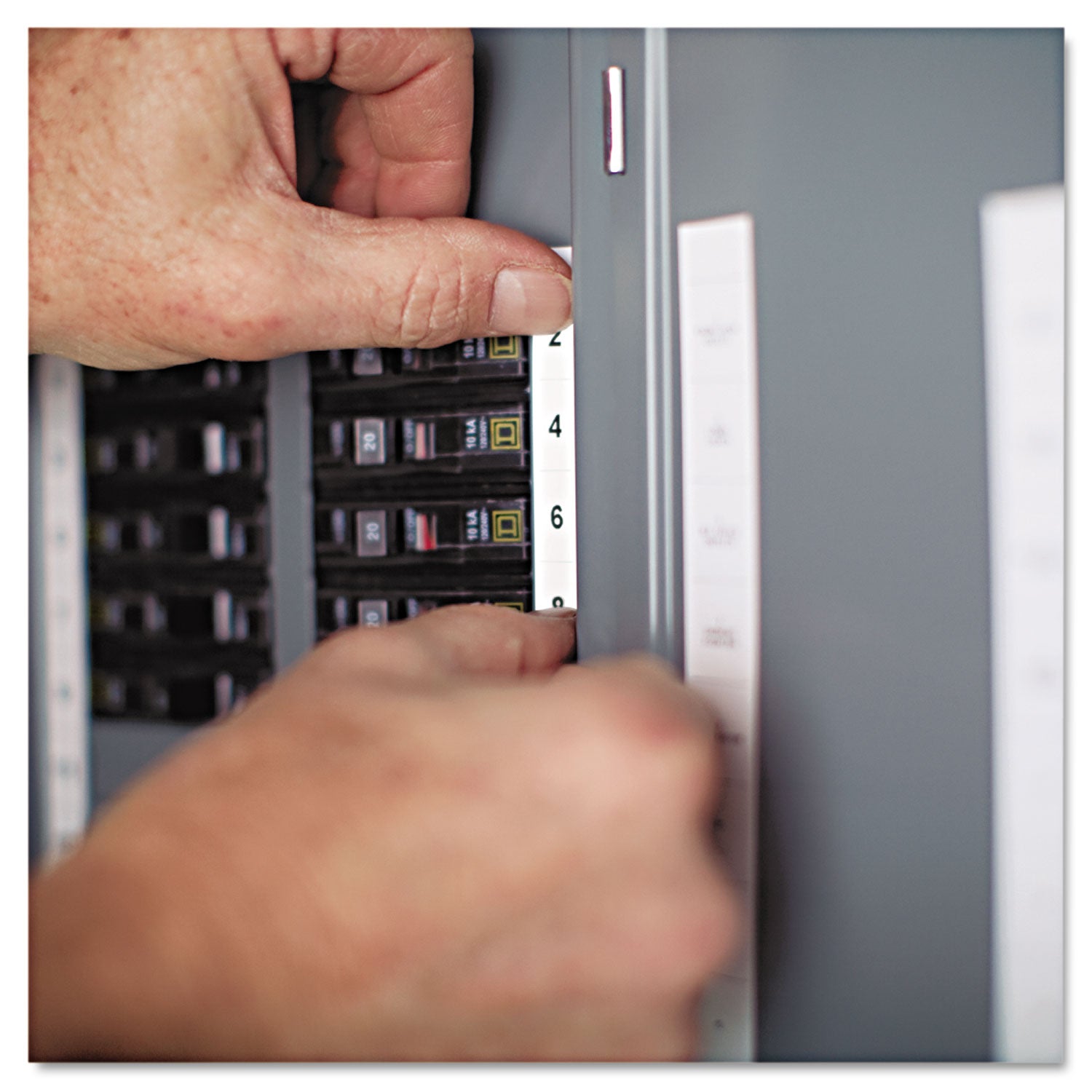 DYMO® Rhino Permanent Poly Industrial Label Tape, 0.37" X 18 Ft, White/black Print