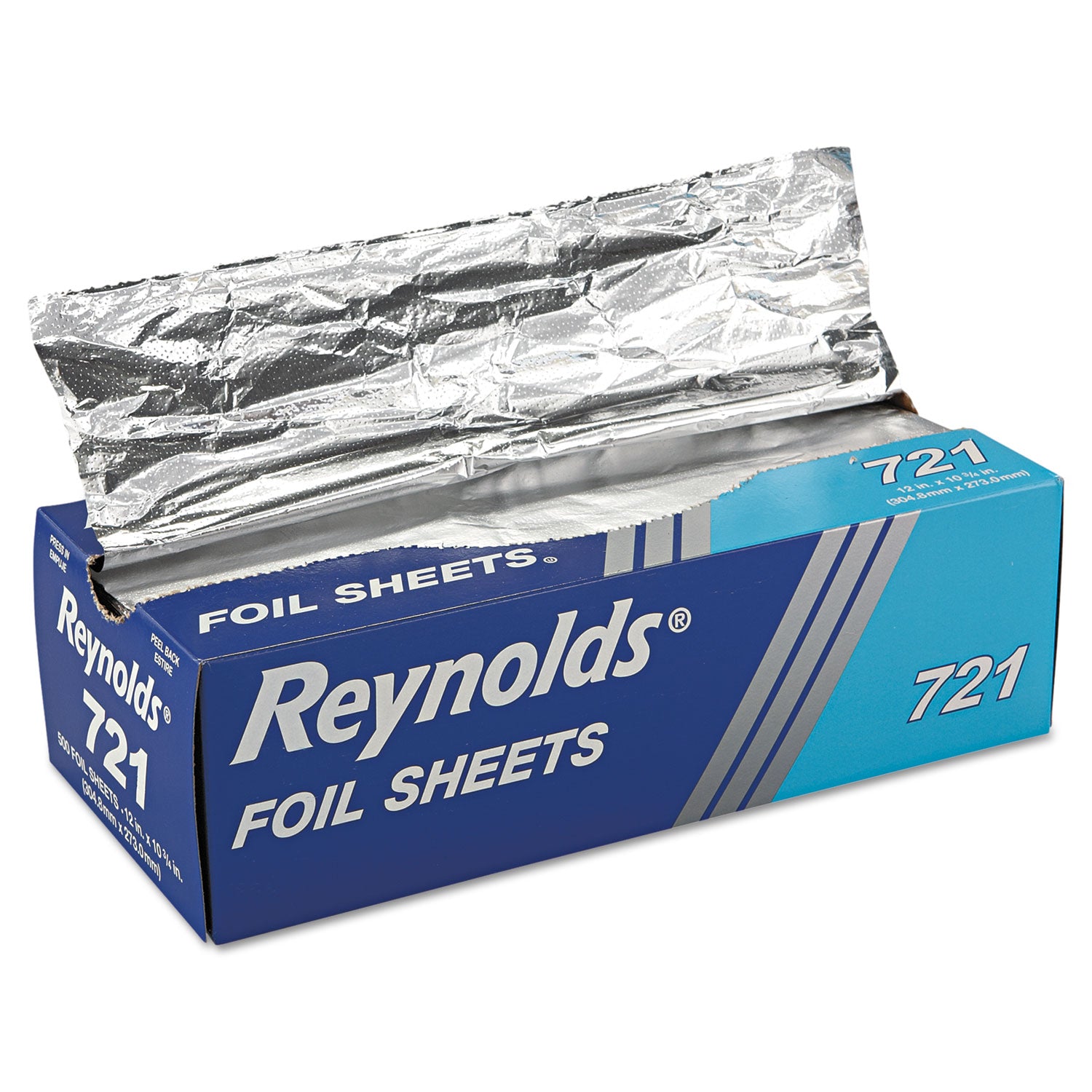 Interfolded Aluminum Foil Sheets, 10.75 x 12, 500 Sheets/Box, 6 Boxes/Carton