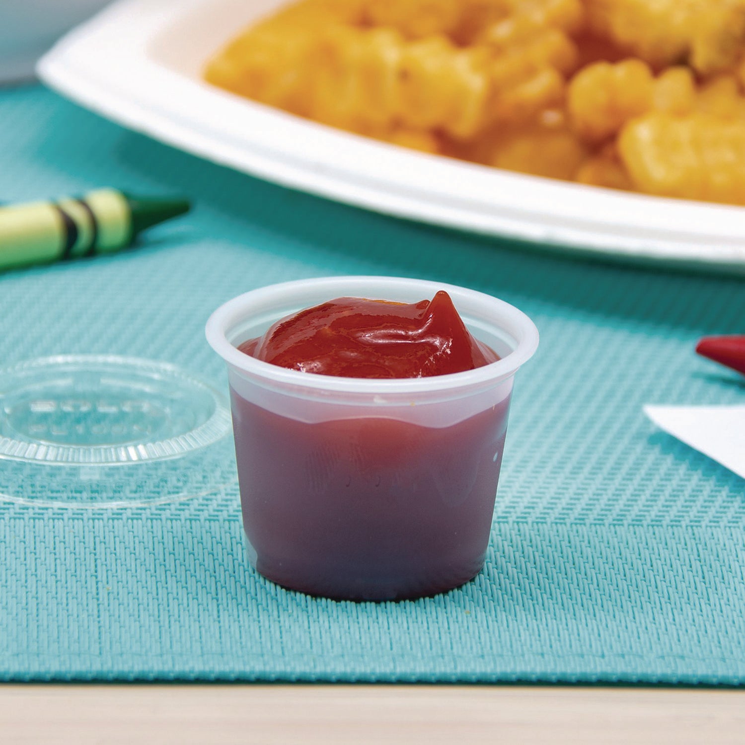 Dart® Polystyrene Portion Cups, 1 oz, Plastic, Translucent, 2,500/Carton