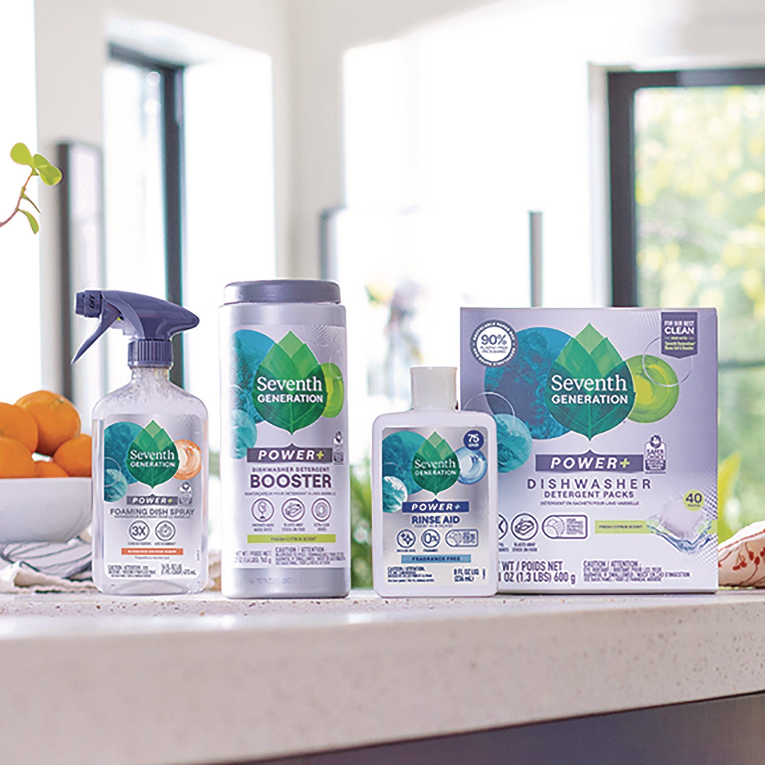 Seventh Generation® Foaming Dish Spray, Mandarin Orange Scent, 16 oz Bottle