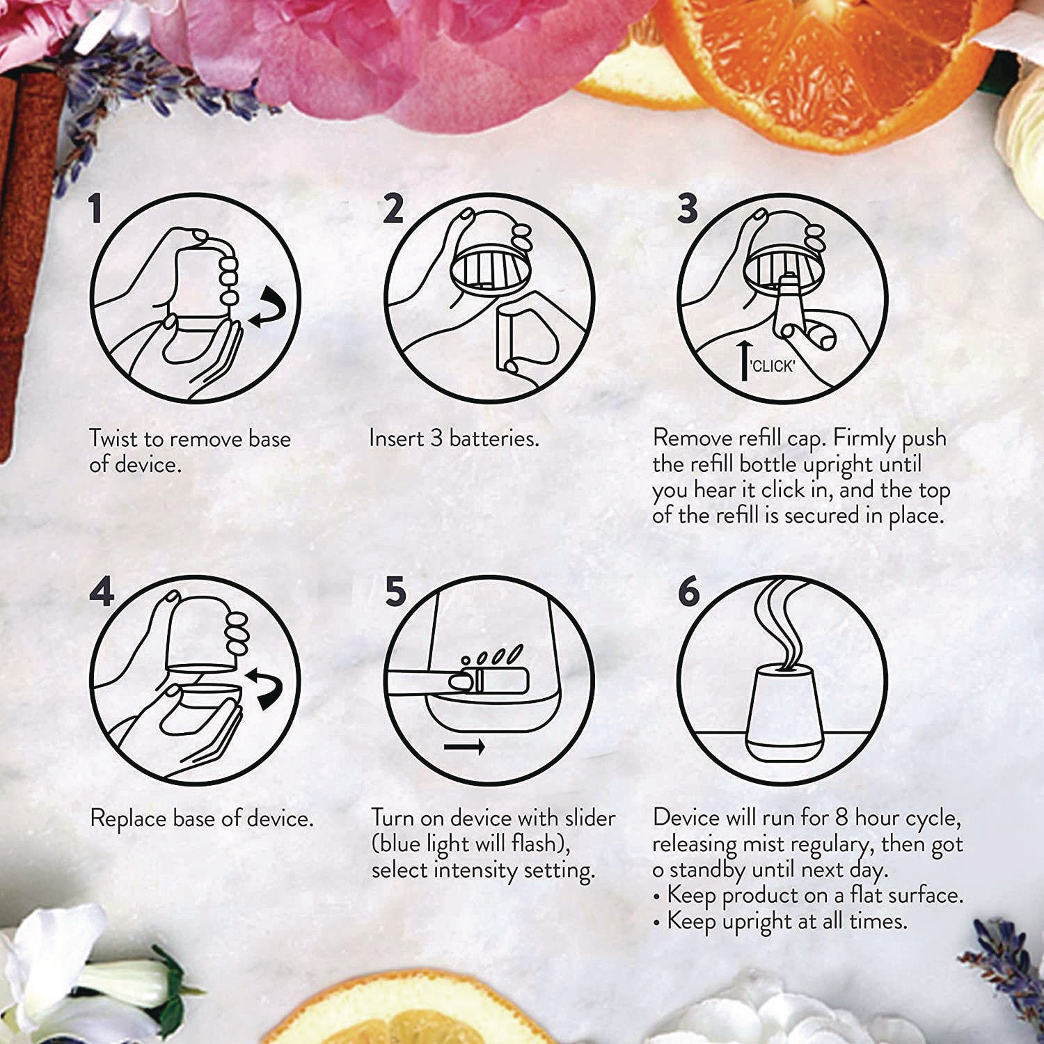 Air Wick® Essential Mist Starter Kit, Lavender And Almond Blossom, 0.67 Oz Bottle