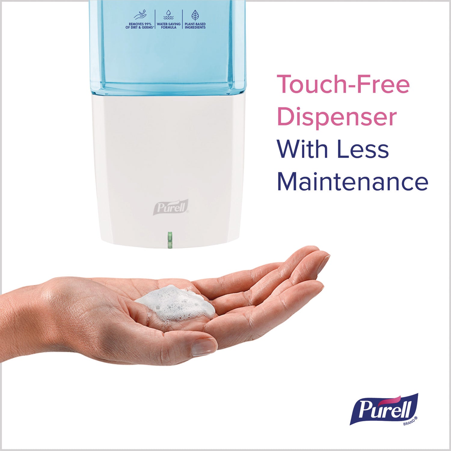PURELL® ES10 Automatic Hand Soap Dispenser, 1,200 mL, 4.33 x 3.96 x 10.31, White