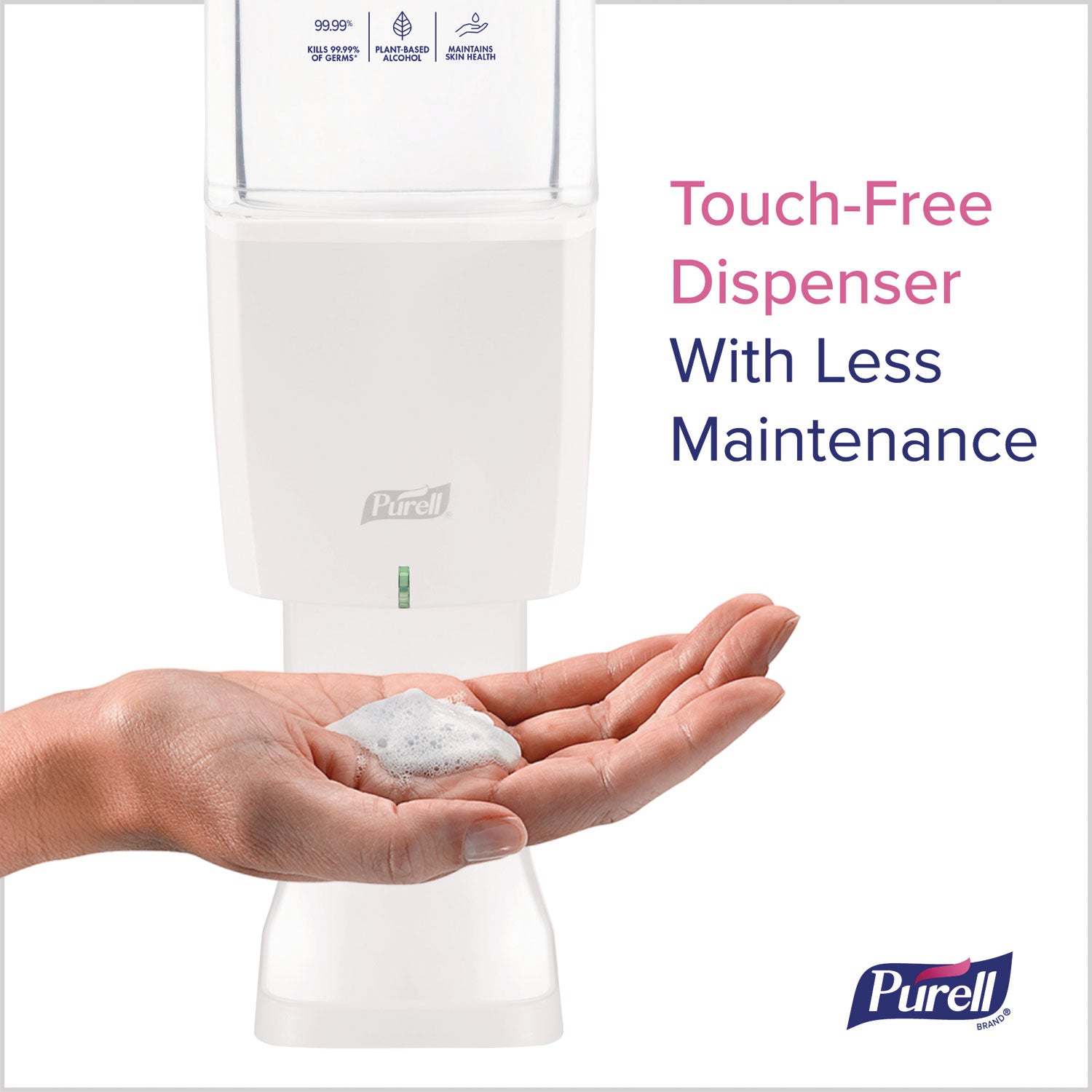 PURELL® ES10 Automatic Hand Sanitizer Dispenser, 4.33 x 3.96 x 10.31, White