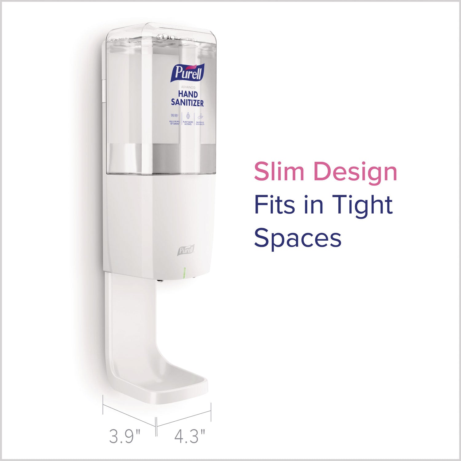 PURELL® ES10 Automatic Hand Sanitizer Dispenser, 4.33 x 3.96 x 10.31, White