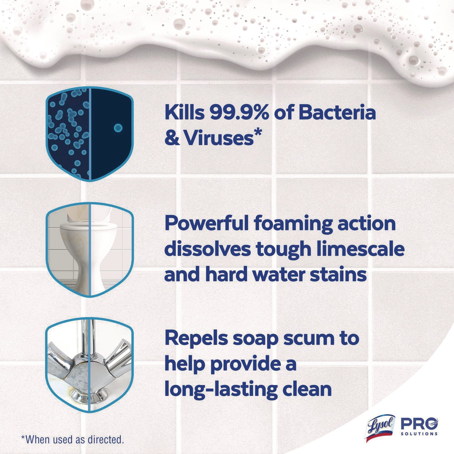 Professional LYSOL® Brand Disinfectant Bathroom Cleaner, 32 Oz Spray Bottle, 12/carton