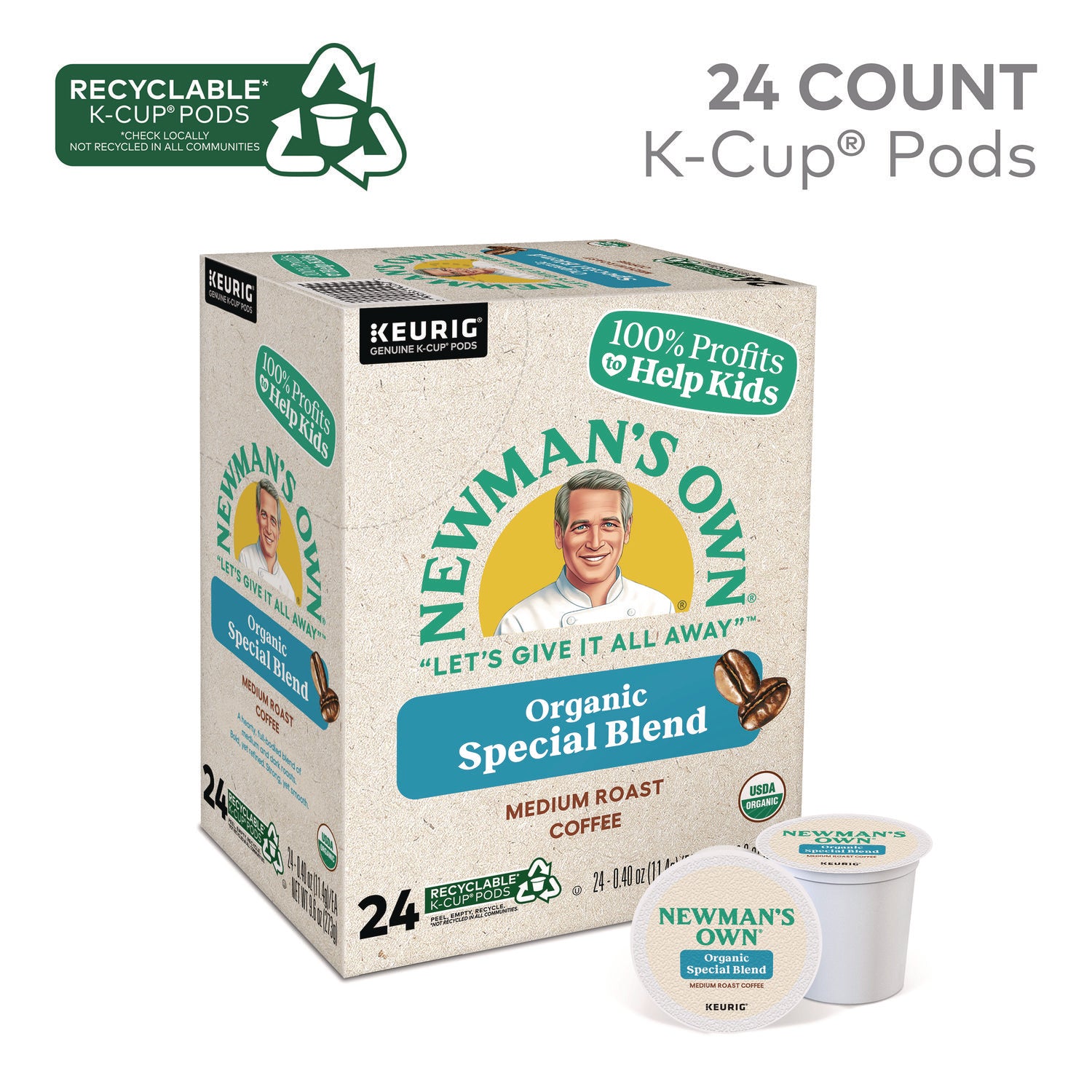 Newman's Own® Organics Special Blend Coffee K-Cups, 24/Box
