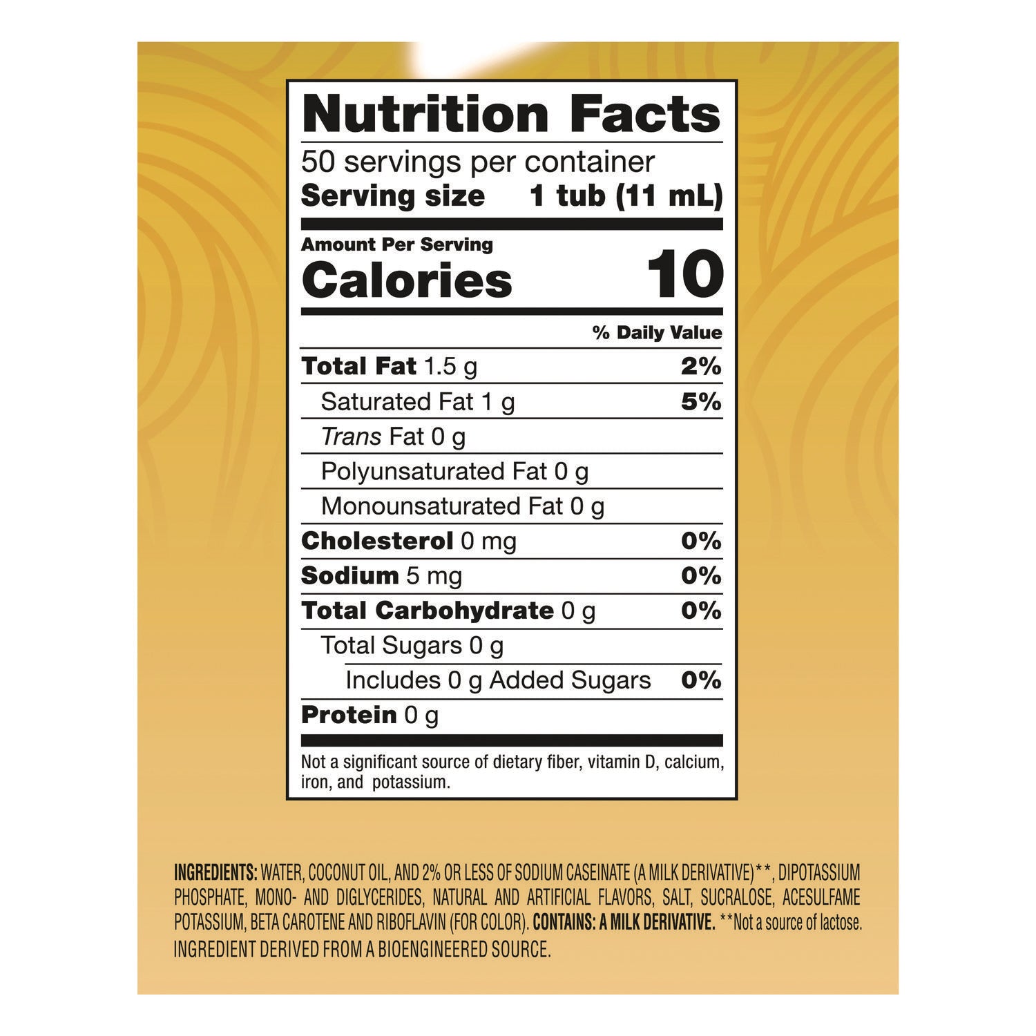 Coffee mate® Liquid Coffee Creamer, Zero Sugar Hazelnut, 0.38 oz Mini Cups, 50/Box, 4 Boxes/Carton