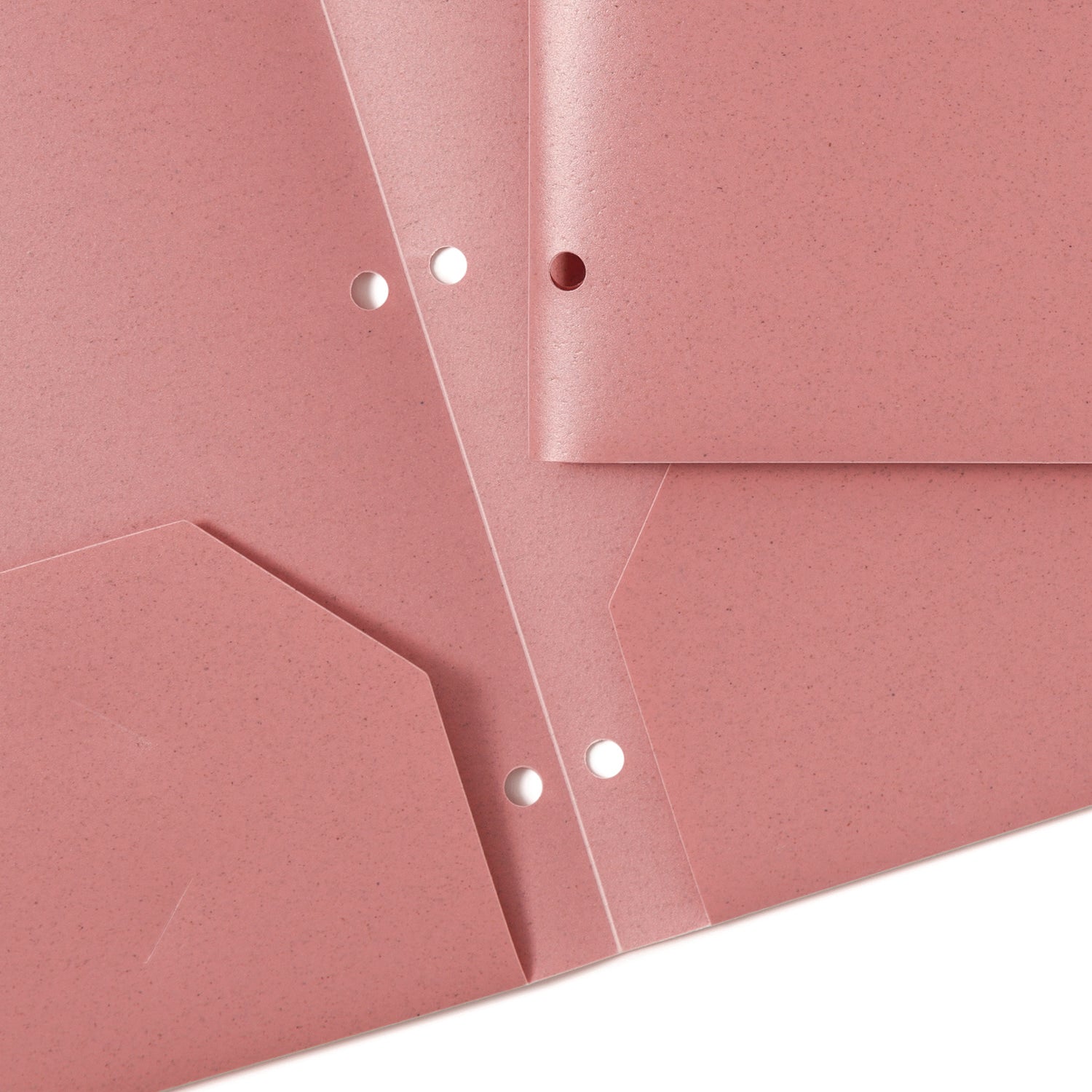 U Brands U-Eco Poly Two-Pocket Folders, Three-Hole Punched, Poly/Wheat Straw, 11 x 8.5, Assorted,12/Pack