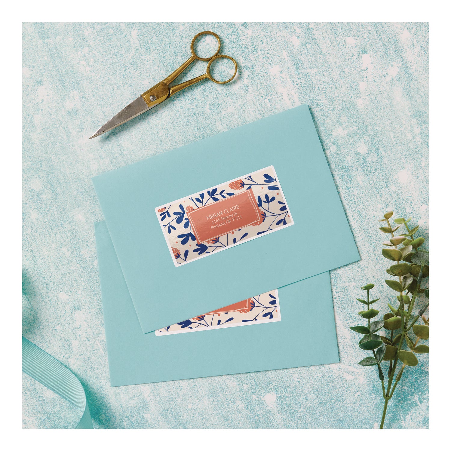 Avery® Glossy White Easy Peel Mailing Labels W/ Sure Feed Technology, Laser Printers, 2 X 4, White, 10/sheet, 25 Sheets/pack