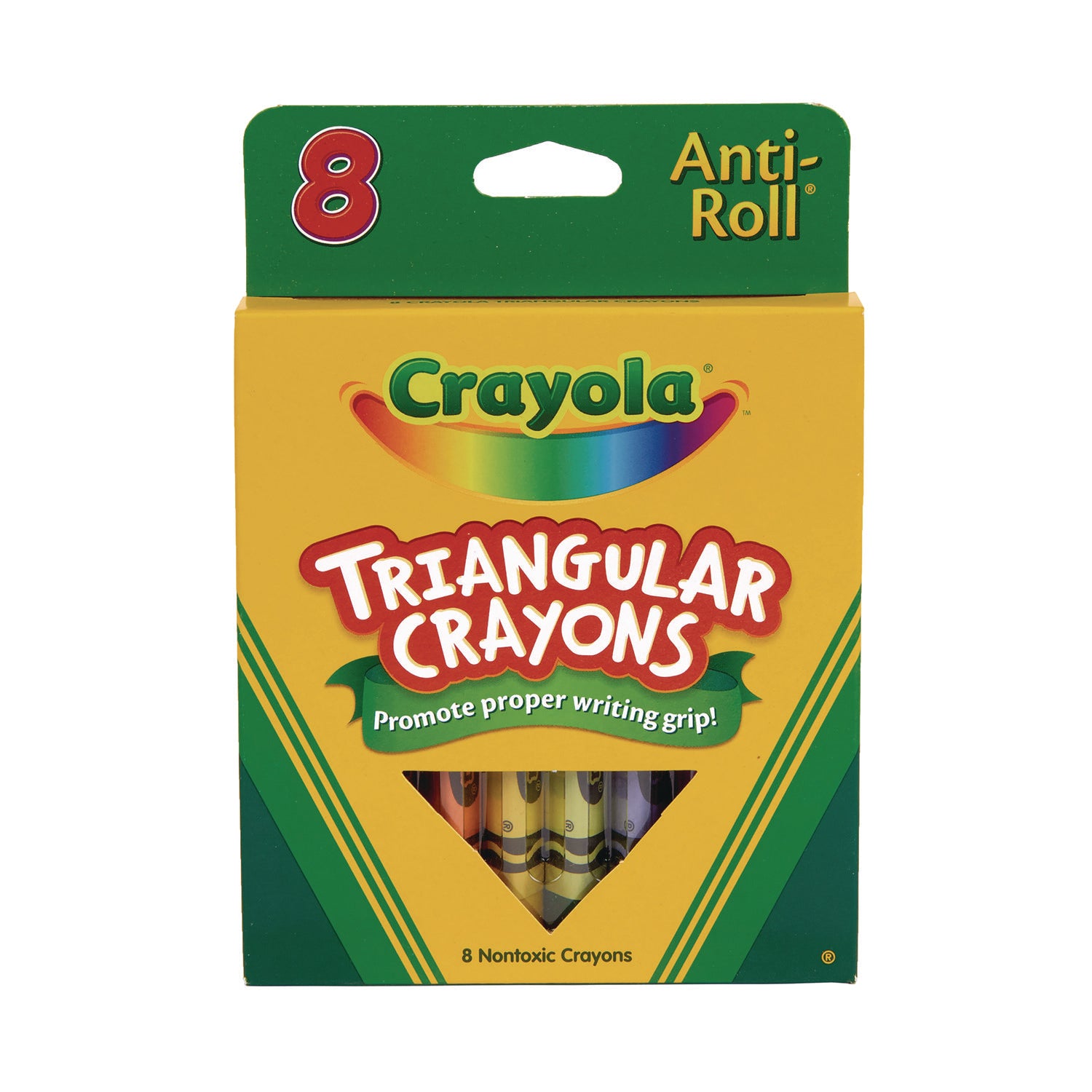 Crayola® Triangular Crayons, 8 Colors/box