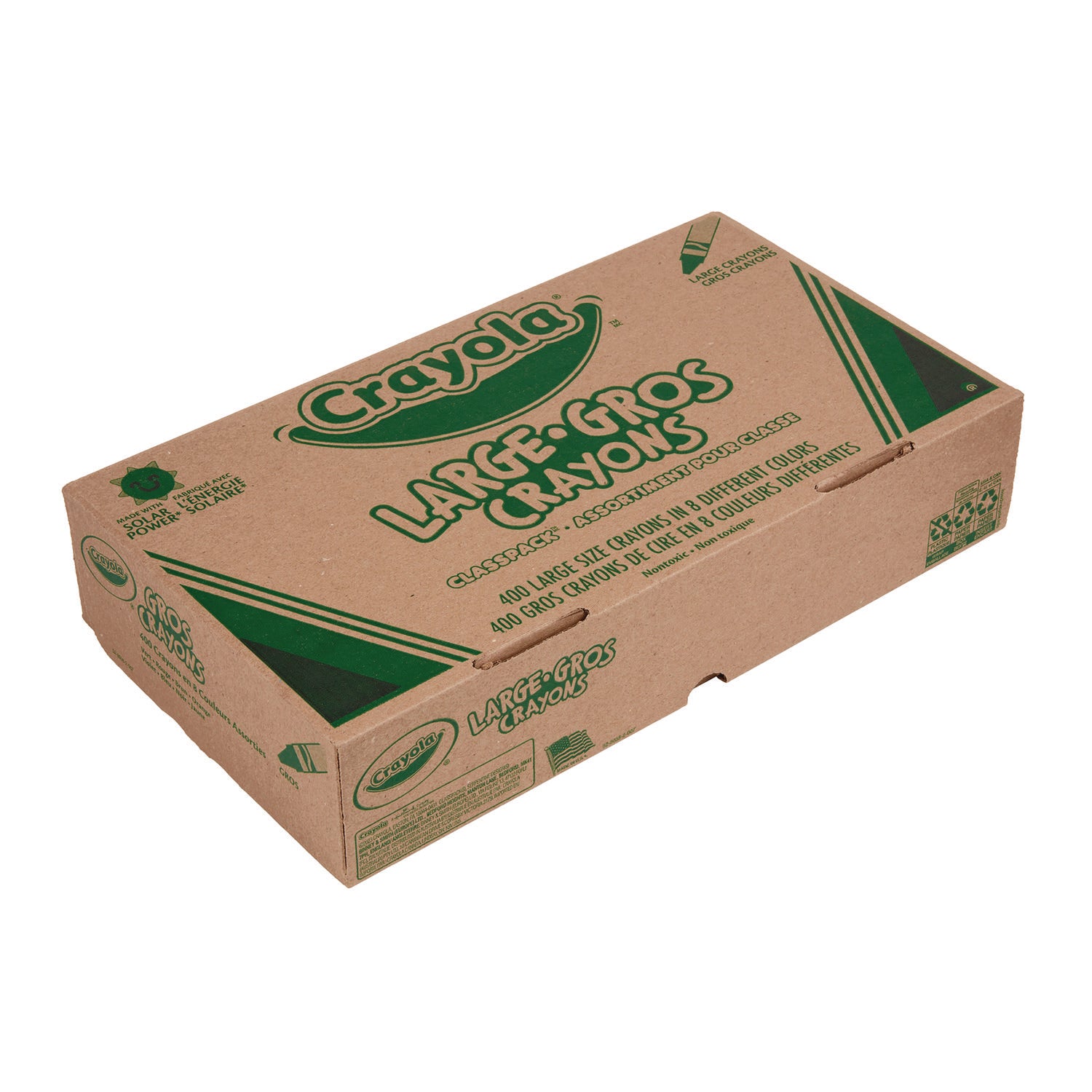 Crayola® Classpack Large Size Crayons, 50 Each Of 8 Colors, 400/box