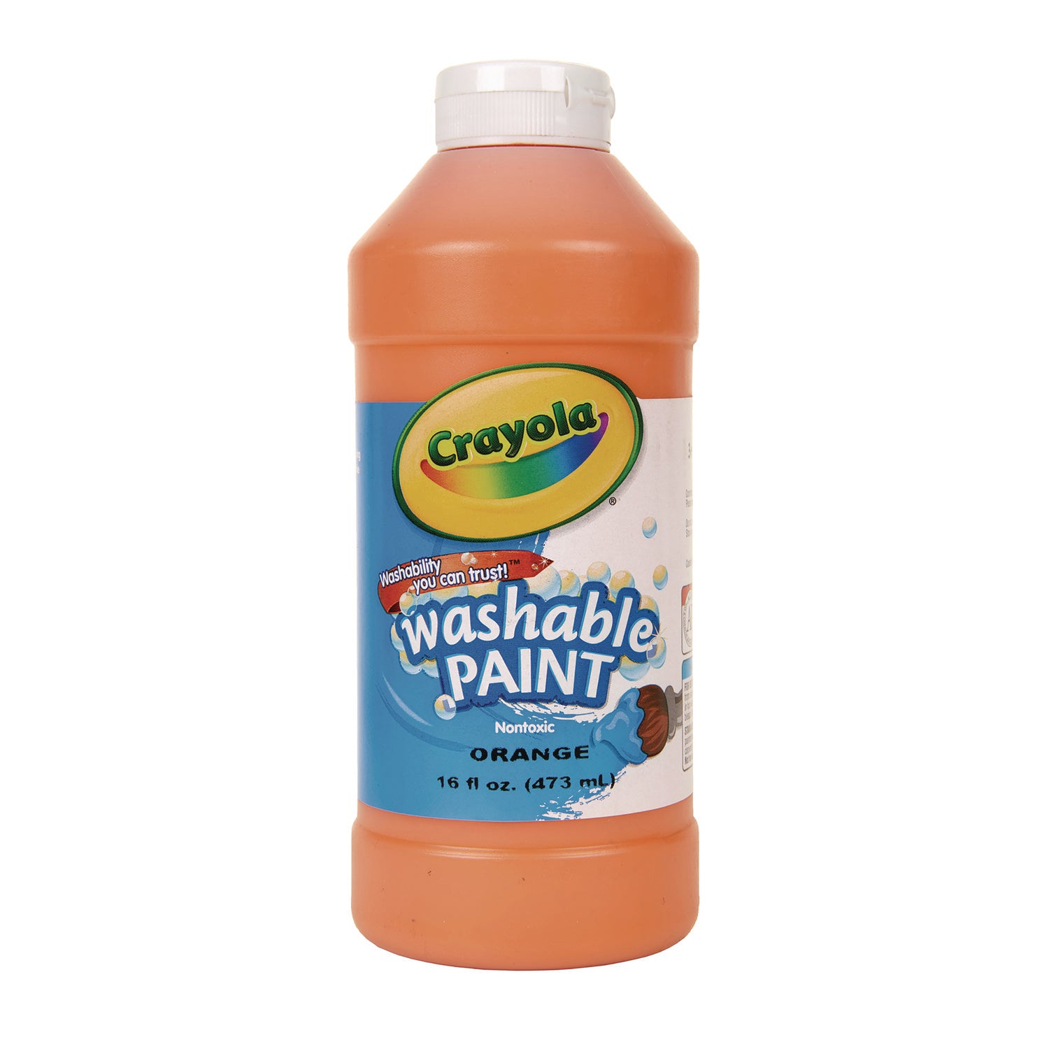 Crayola® Washable Paint, Orange, 16 Oz Bottle