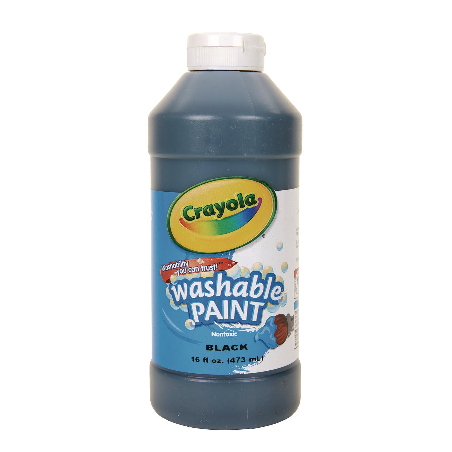 Crayola® Washable Paint, Black, 16 Oz Bottle
