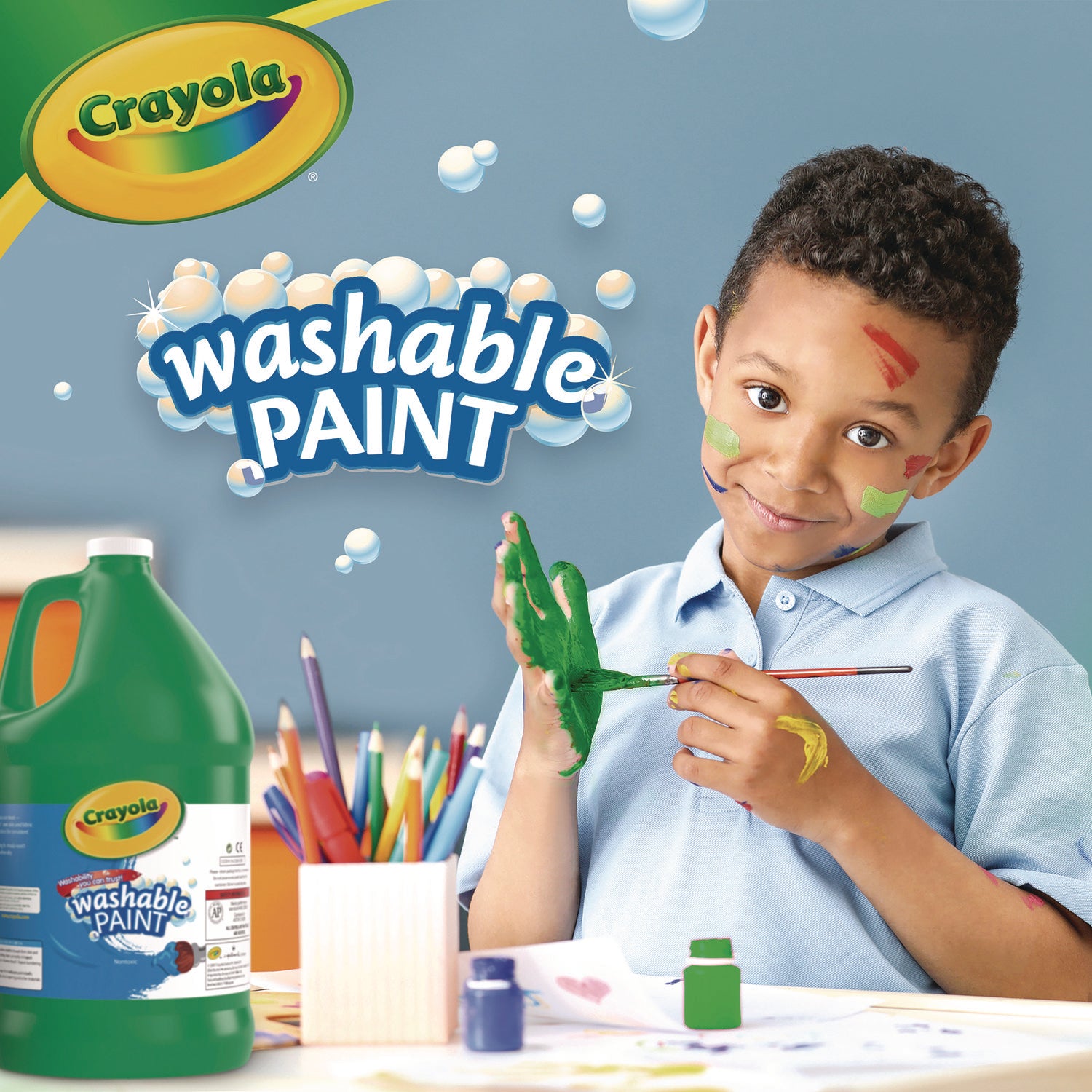 Crayola® Artista Ii Washable Tempera Paint, Green, 16 Oz Bottle