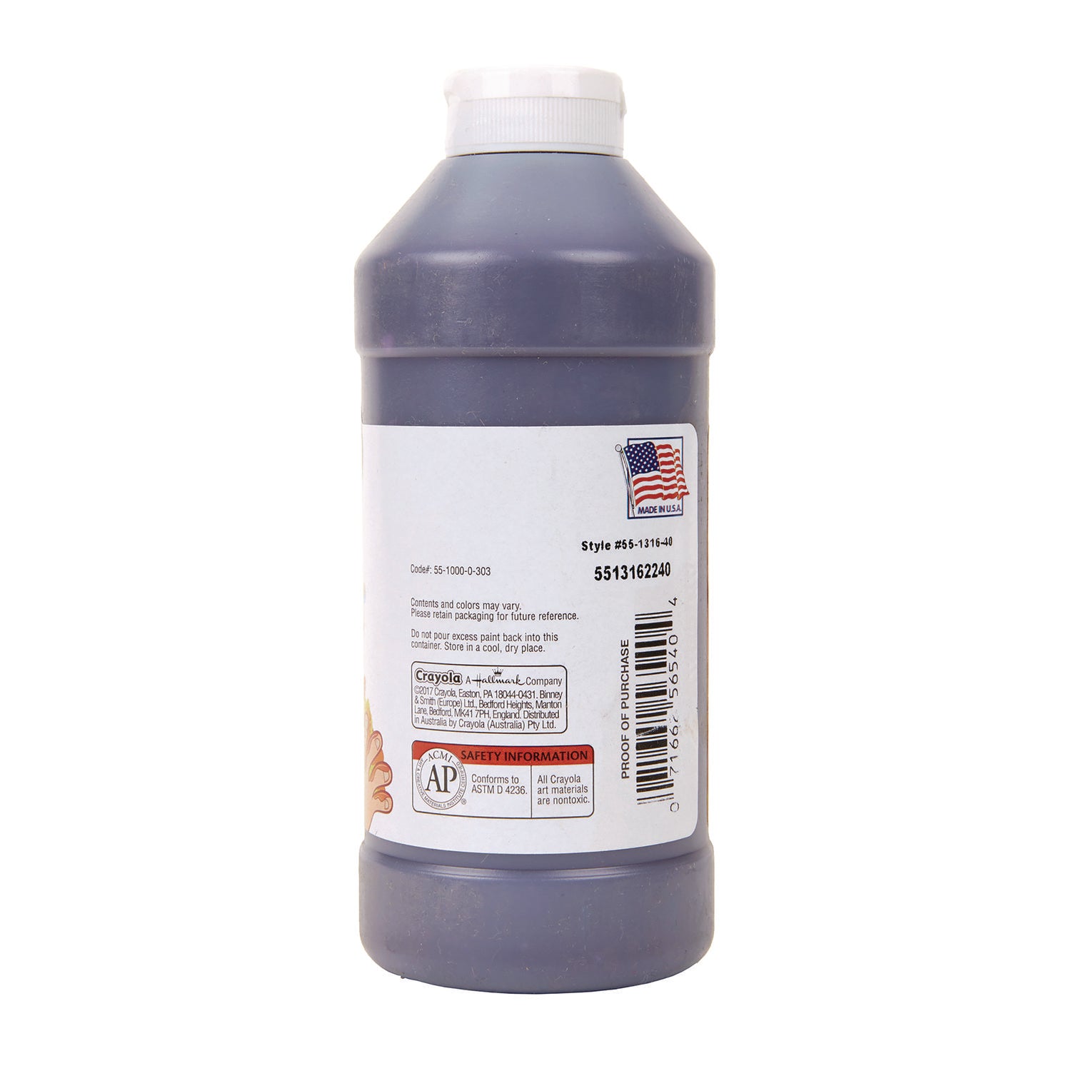 Crayola® Washable Fingerpaint, Violet, 16 Oz Bottle