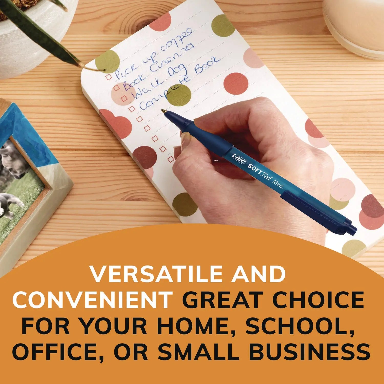 Soft Feel Ballpoint Pen Value Pack, Retractable, Medium 1 mm, Black Ink, Black Barrel, 36/Pack BIC® Flipcost