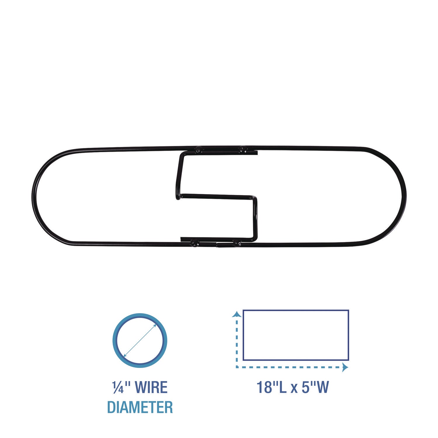 Boardwalk® Clip-On Dust Mop Frame, 18w X 5d, Zinc Plated