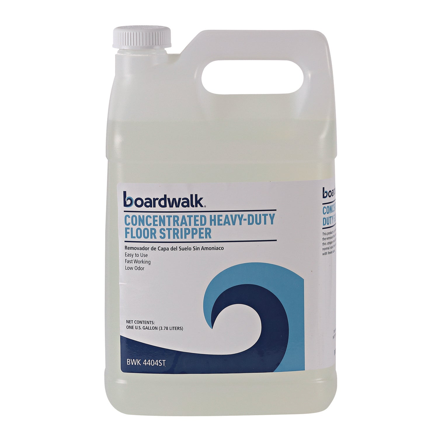 Boardwalk® Concentrated Heavy-Duty Floor Stripper, Unscented, 1 gal Bottle, 4/Carton