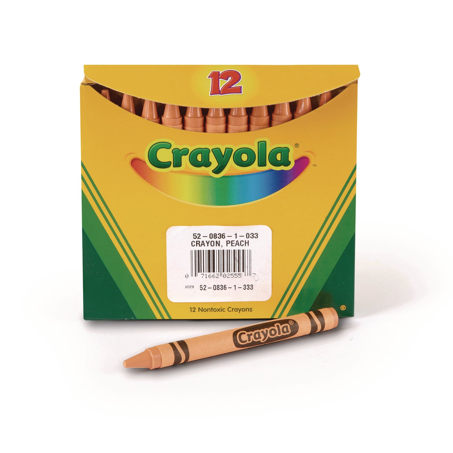 Crayola® Bulk Crayons, Peach, 12/box