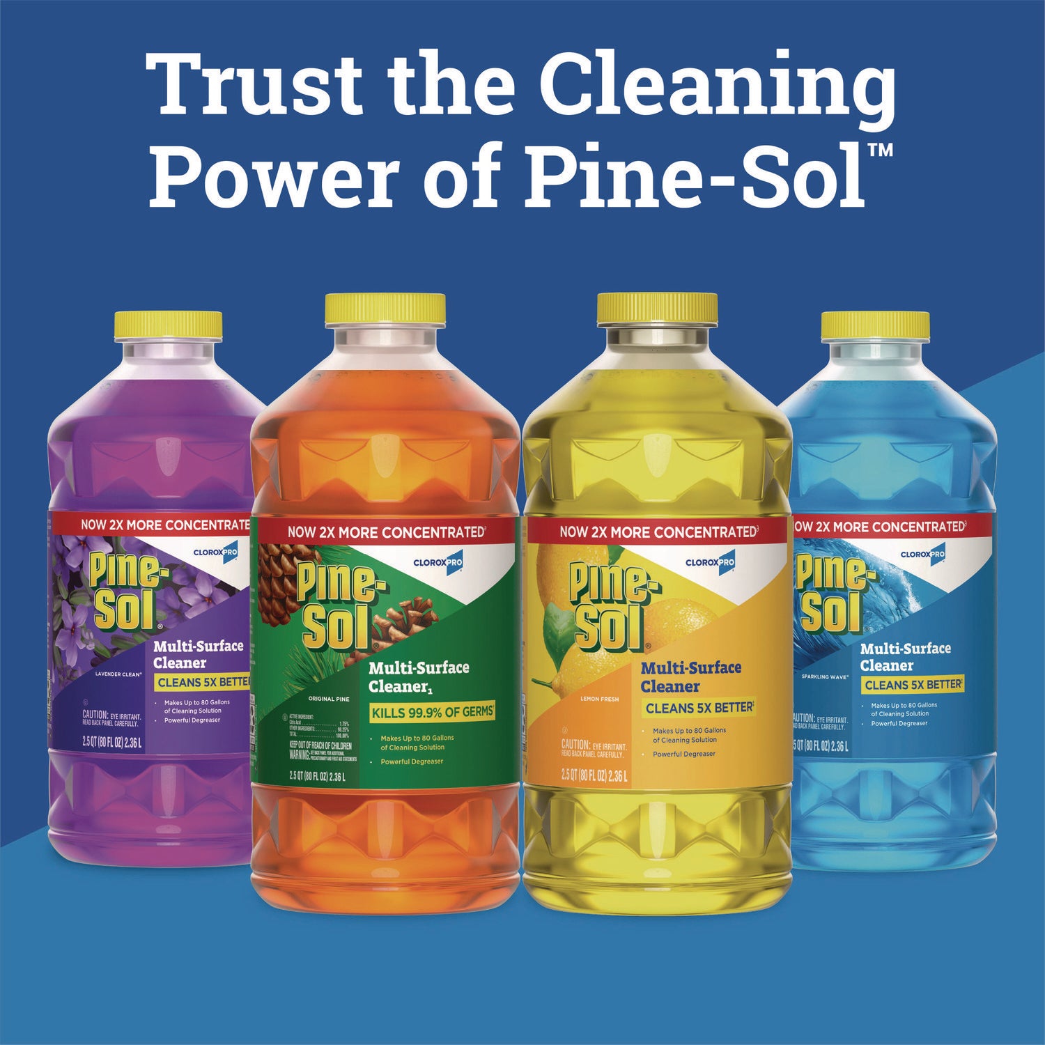 Pine-Sol® CloroxPro Multi-Surface Cleaner Concentrated, Lavender Clean Scent, 80 oz Bottle