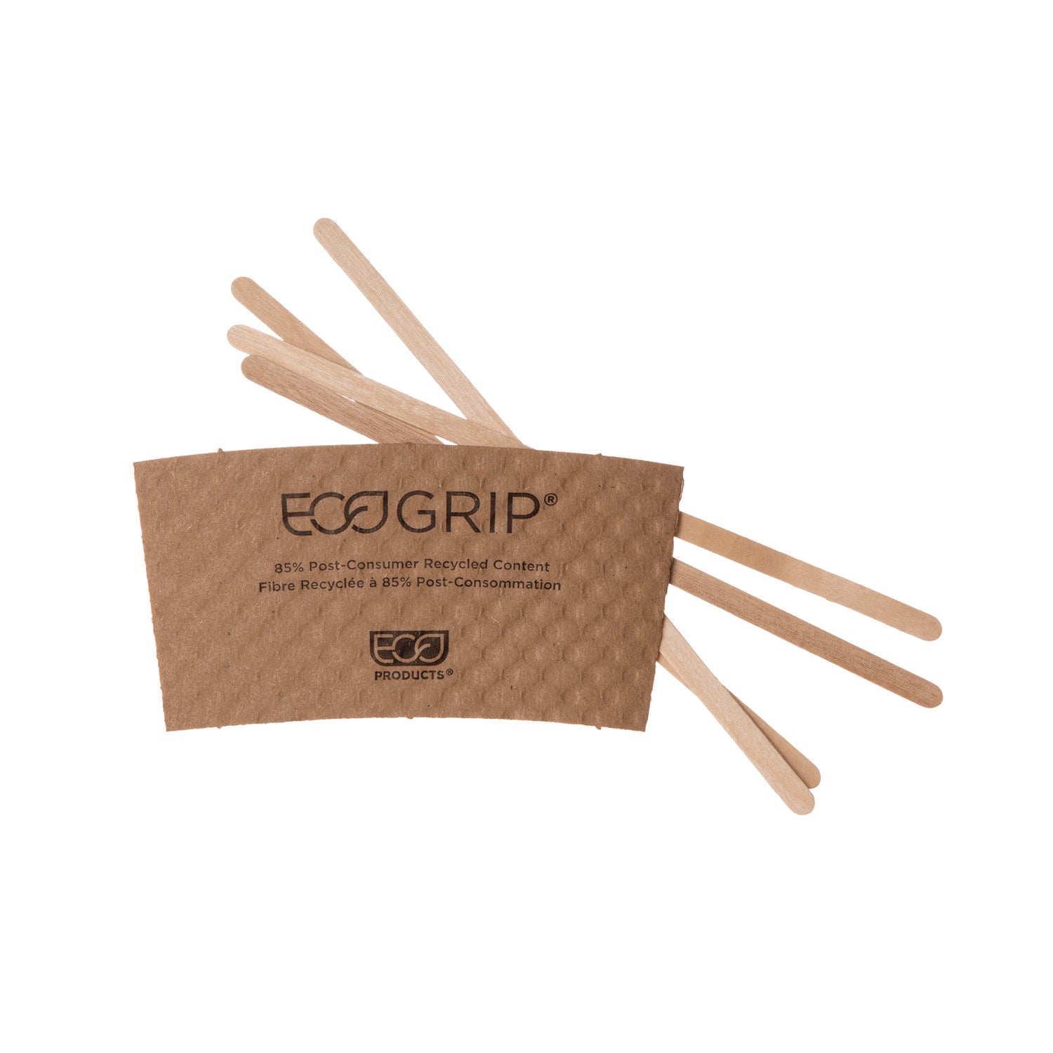 Eco-Products® Renewable Wooden Stir Sticks, 7", 1,000/pack, 10 Packs/carton