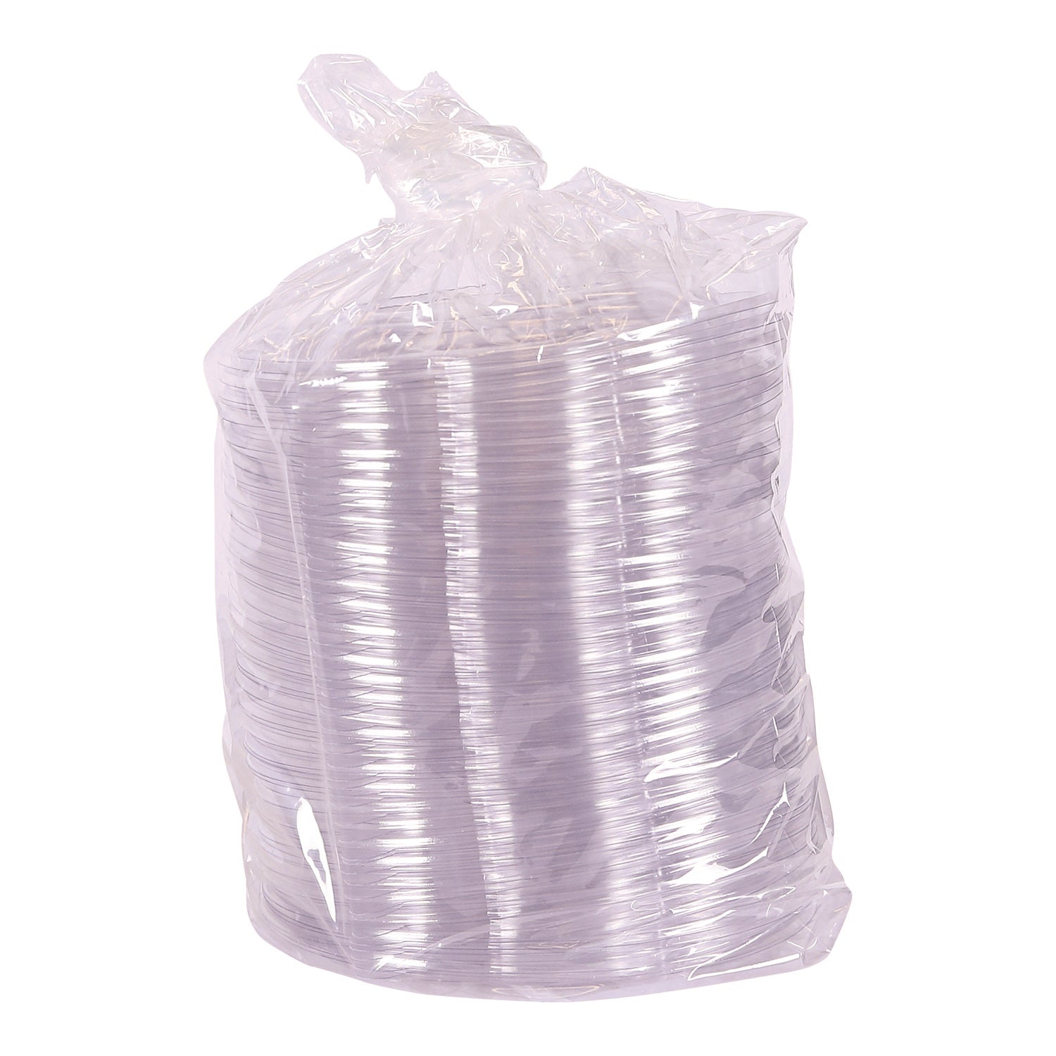 Eco-Products® Renewable and Compostable Lids, Fits 24, 32 and 48 oz Salad Bowls, Clear, Plastic, 300/Carton